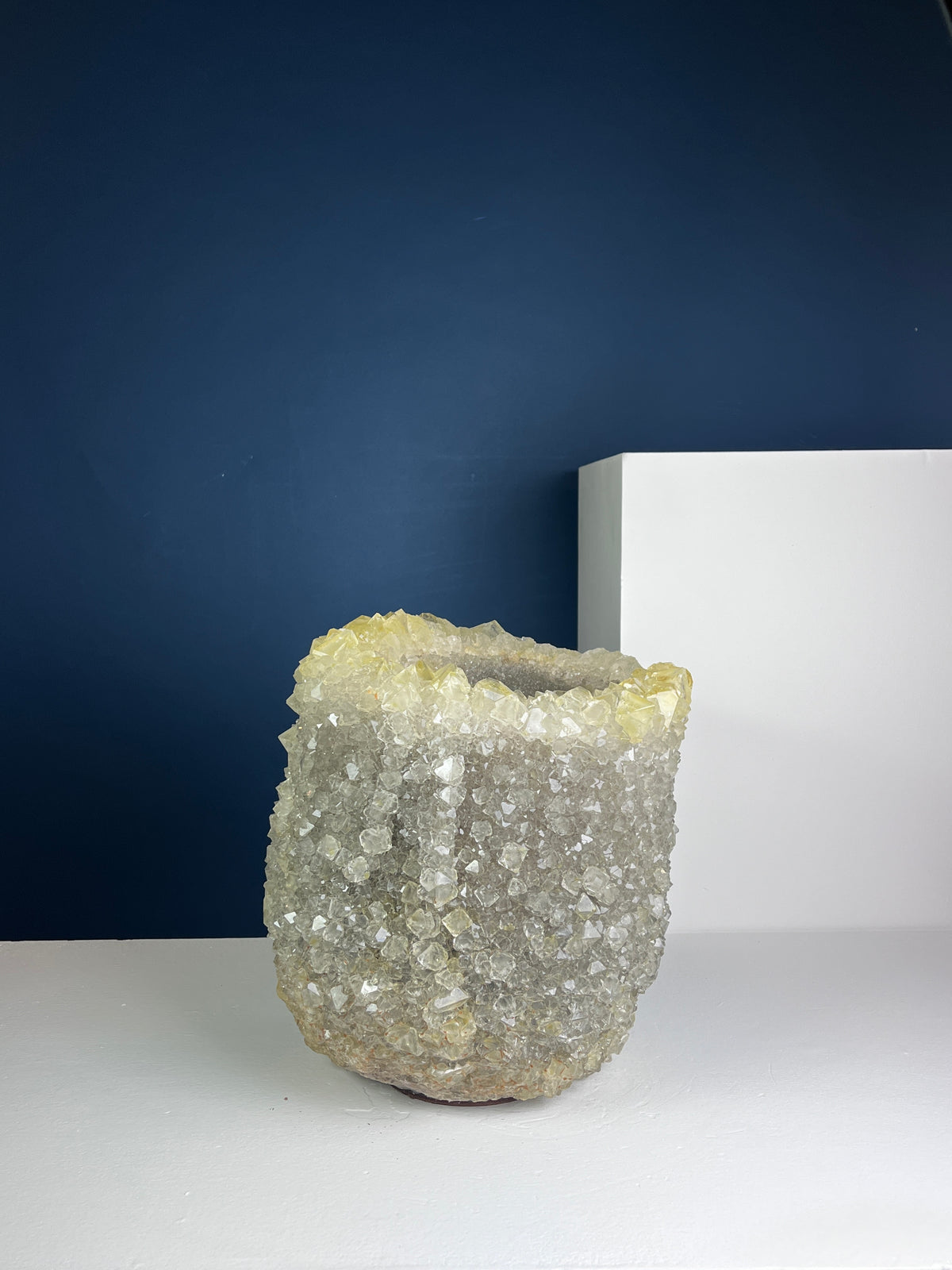 Crystal Vase Large -  Cornsilk