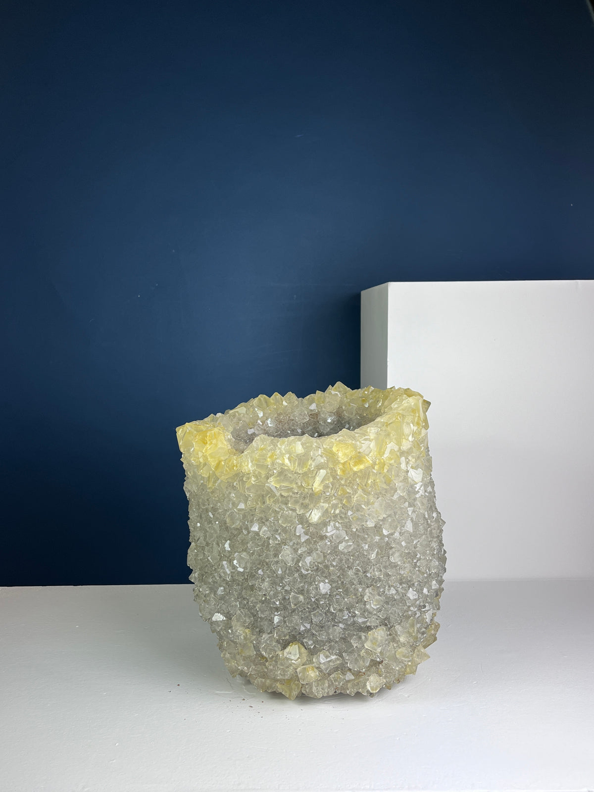 Crystal Vase Large -  Cornsilk