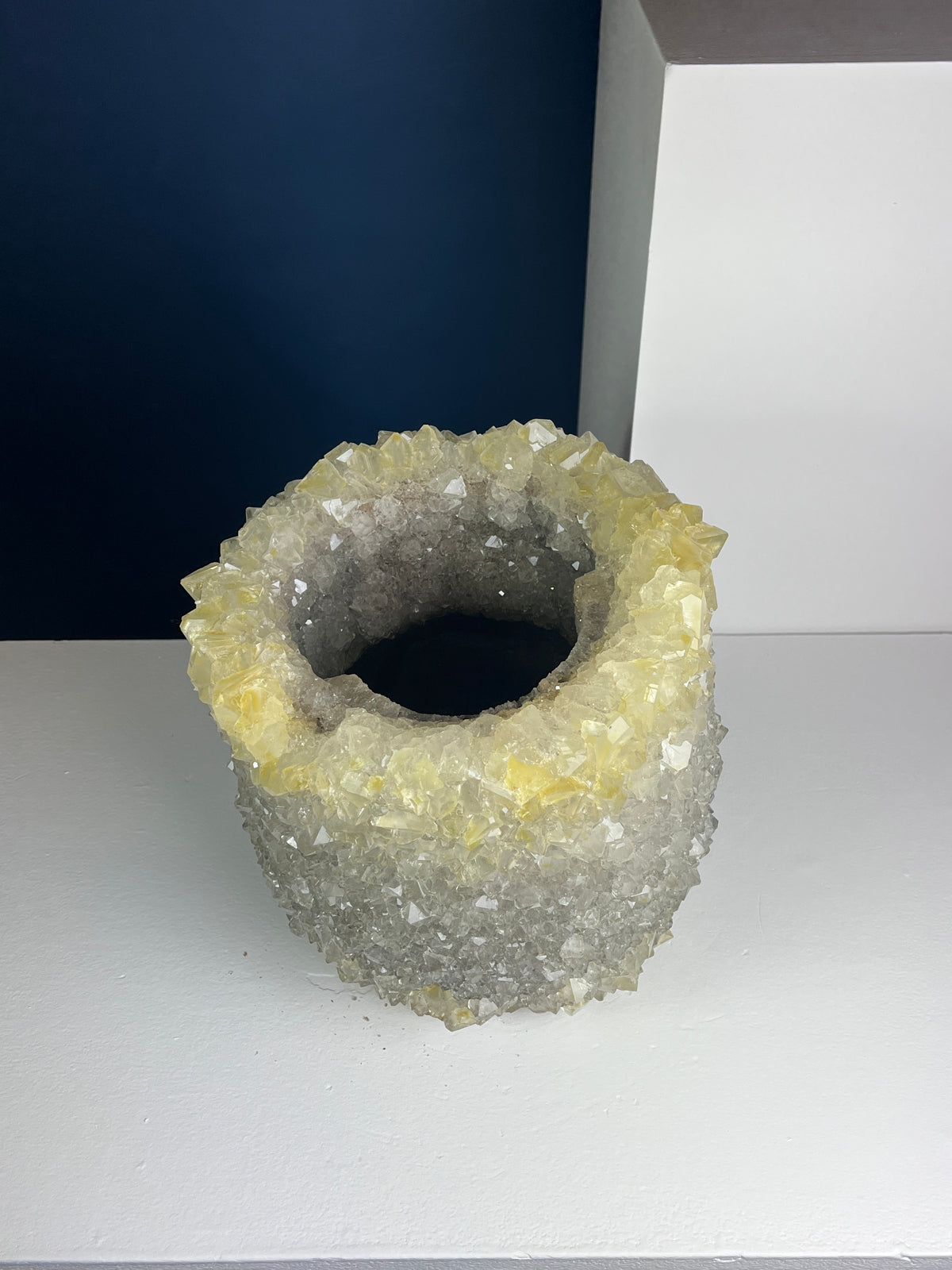Crystal Vase Large -  Cornsilk