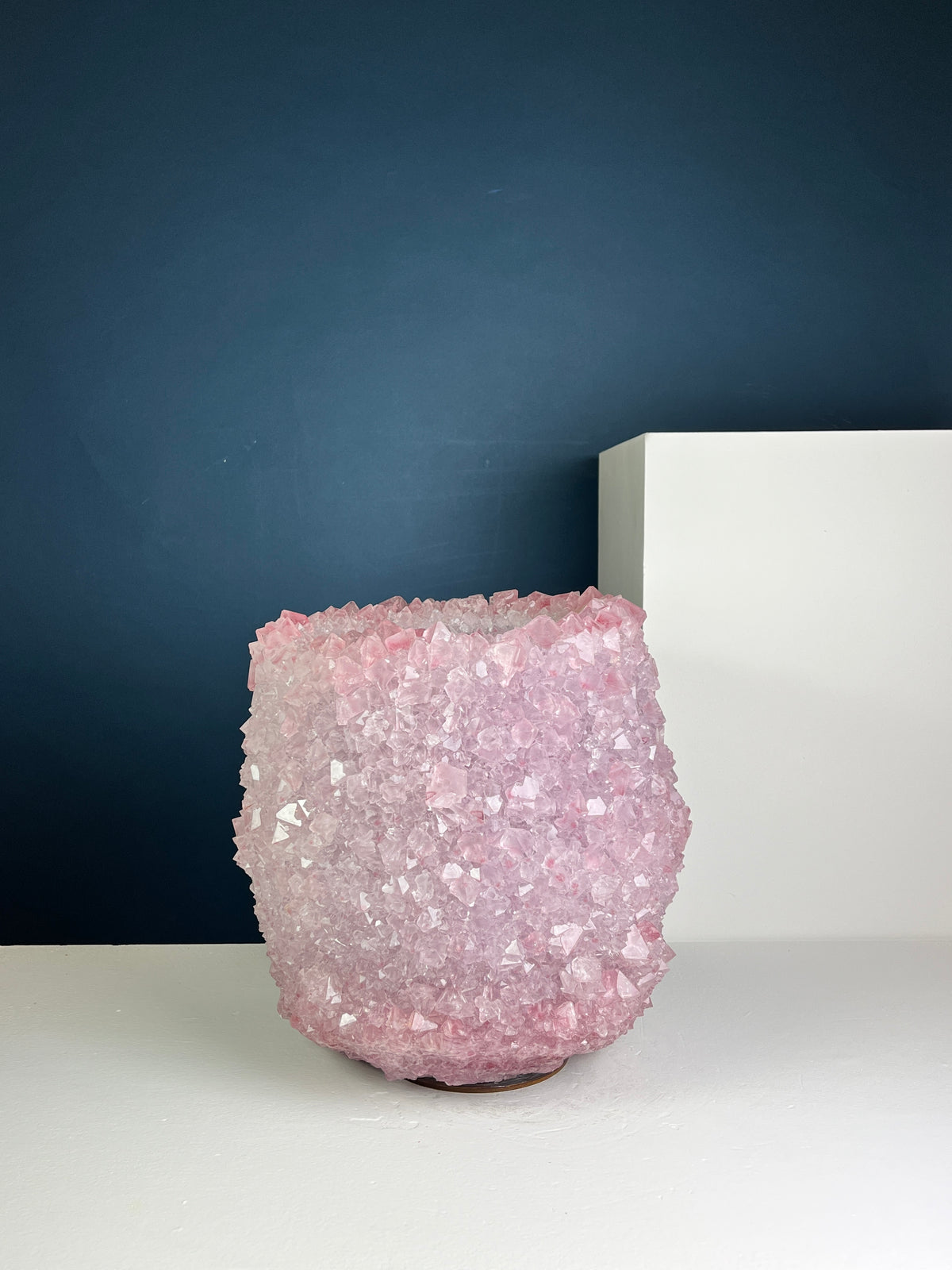 Crystal Vase Large -  Rose Shadow