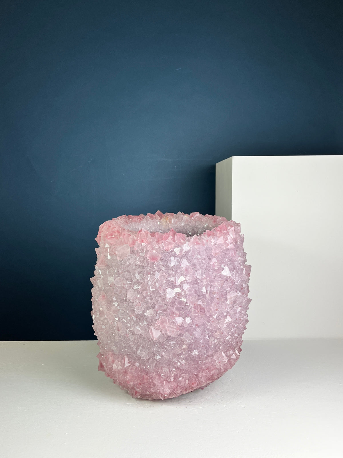 Crystal Vase Large -  Rose Shadow