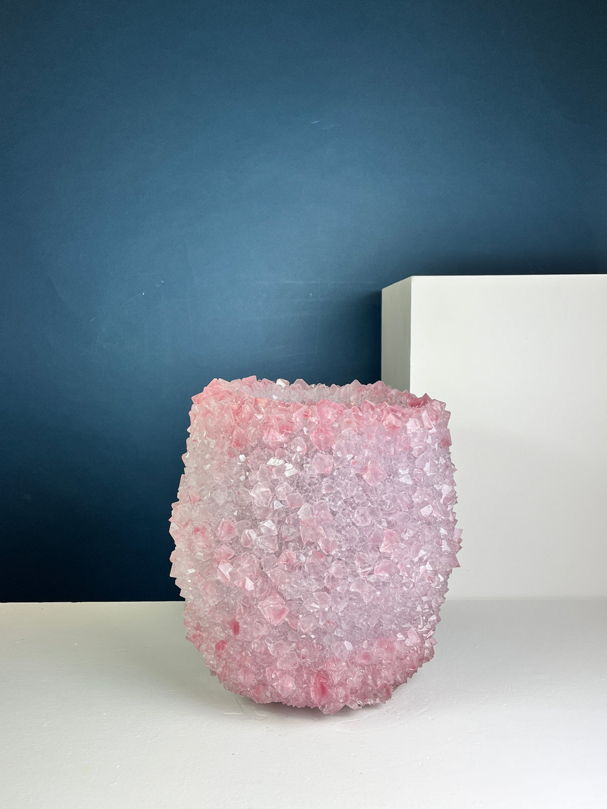 Crystal Vase Large -  Rose Shadow