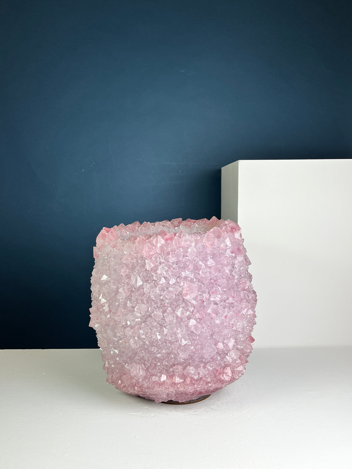 Crystal Vase Large -  Rose Shadow