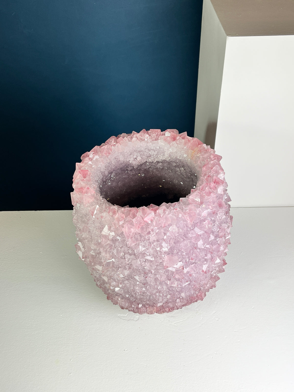 Crystal Vase Large -  Rose Shadow