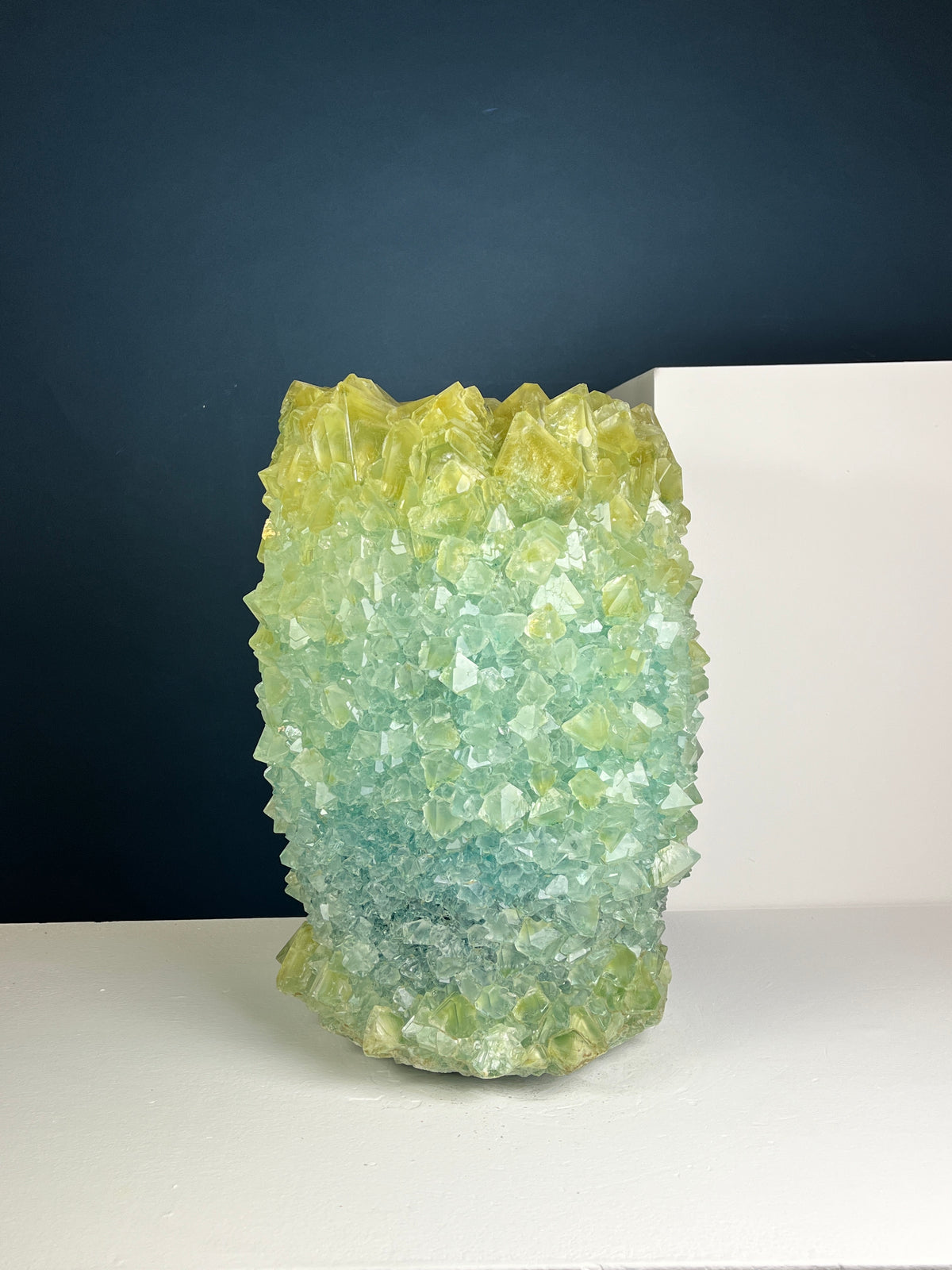 Crystal Vase Large -  Pale Sage