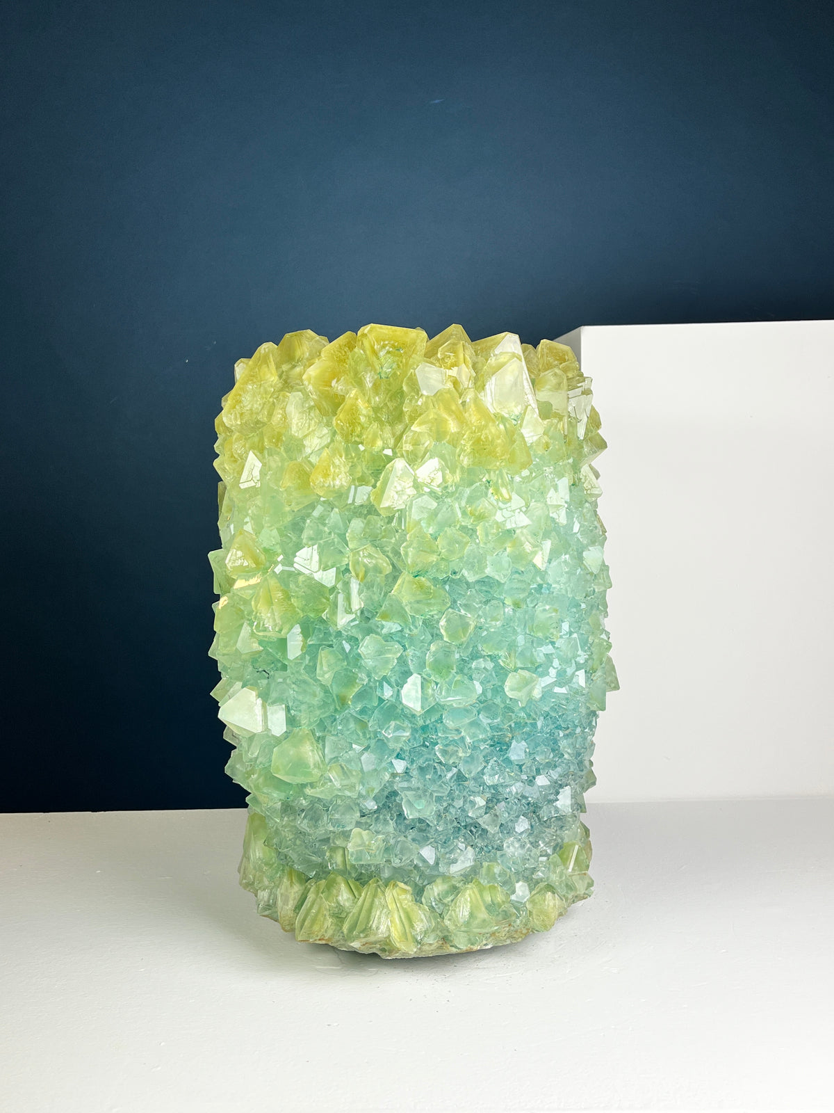 Crystal Vase Large -  Pale Sage