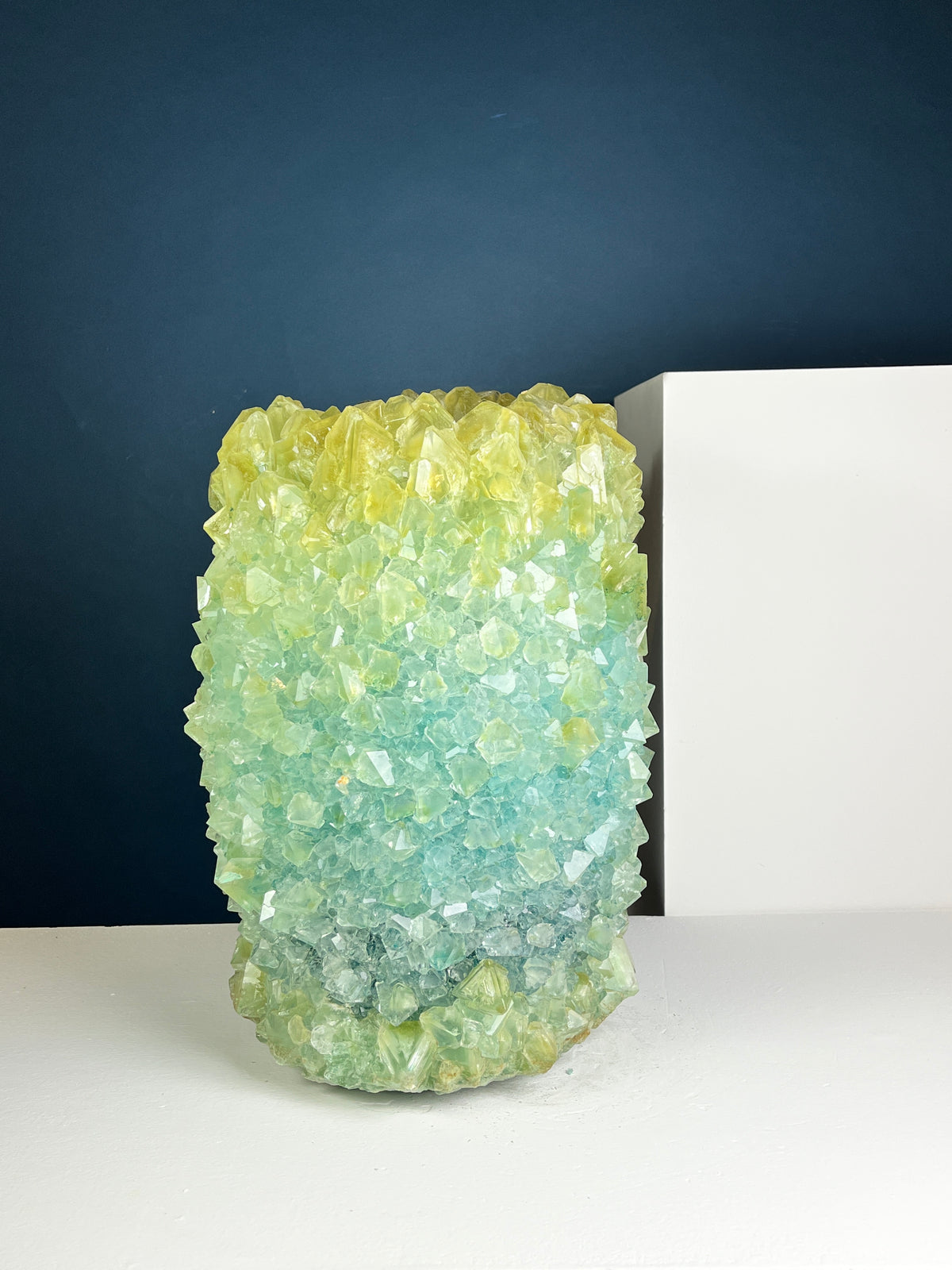 Crystal Vase Large -  Pale Sage