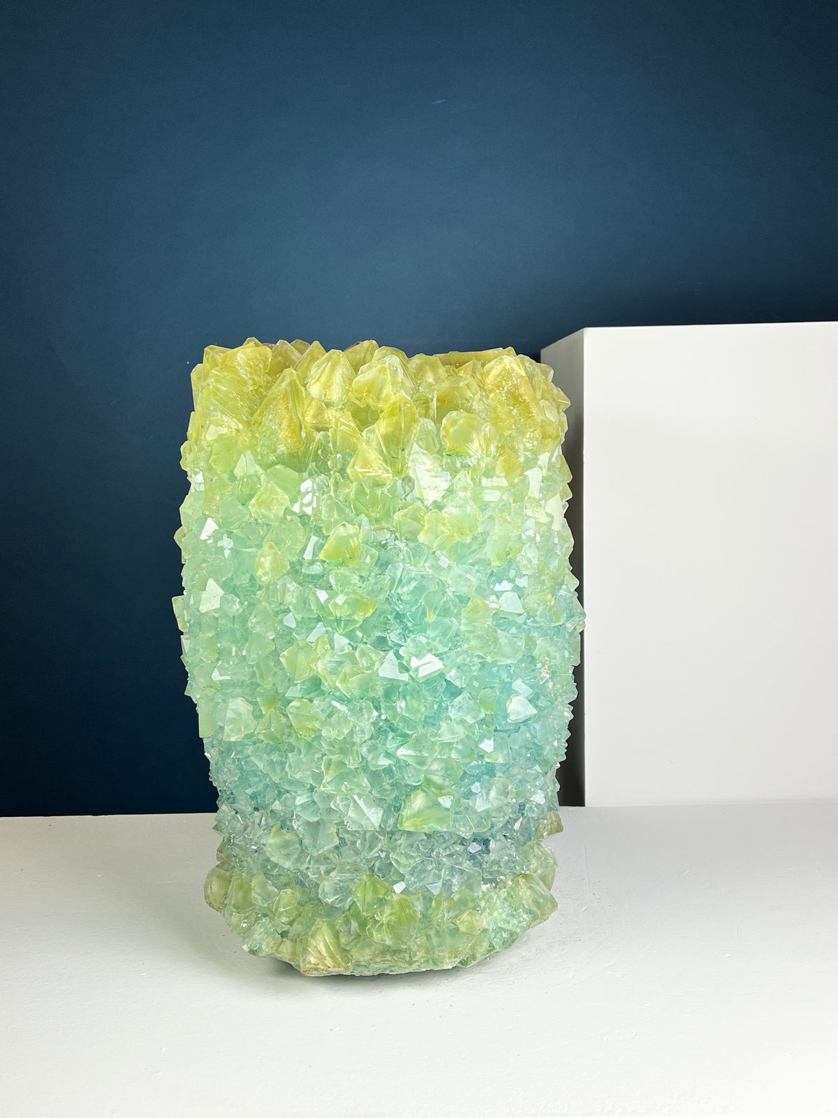 Crystal Vase Large -  Pale Sage
