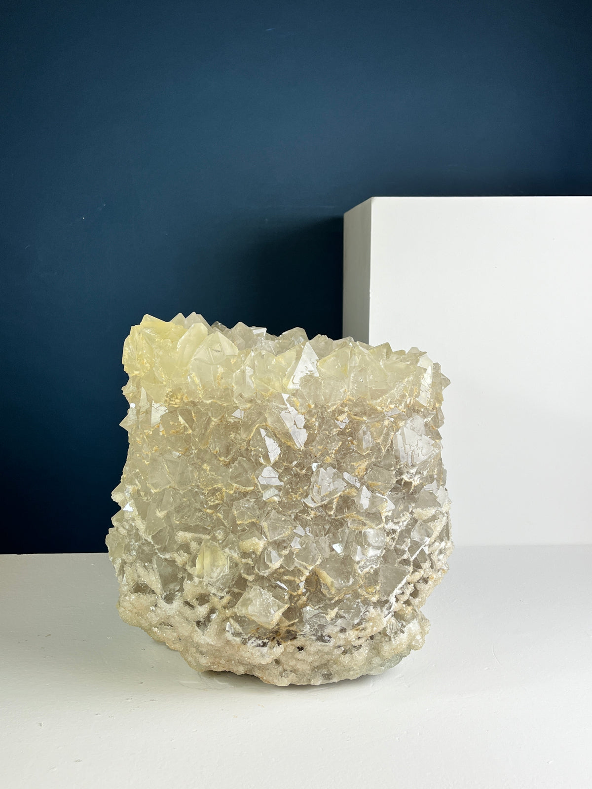 Crystal Vase Large -  Creme