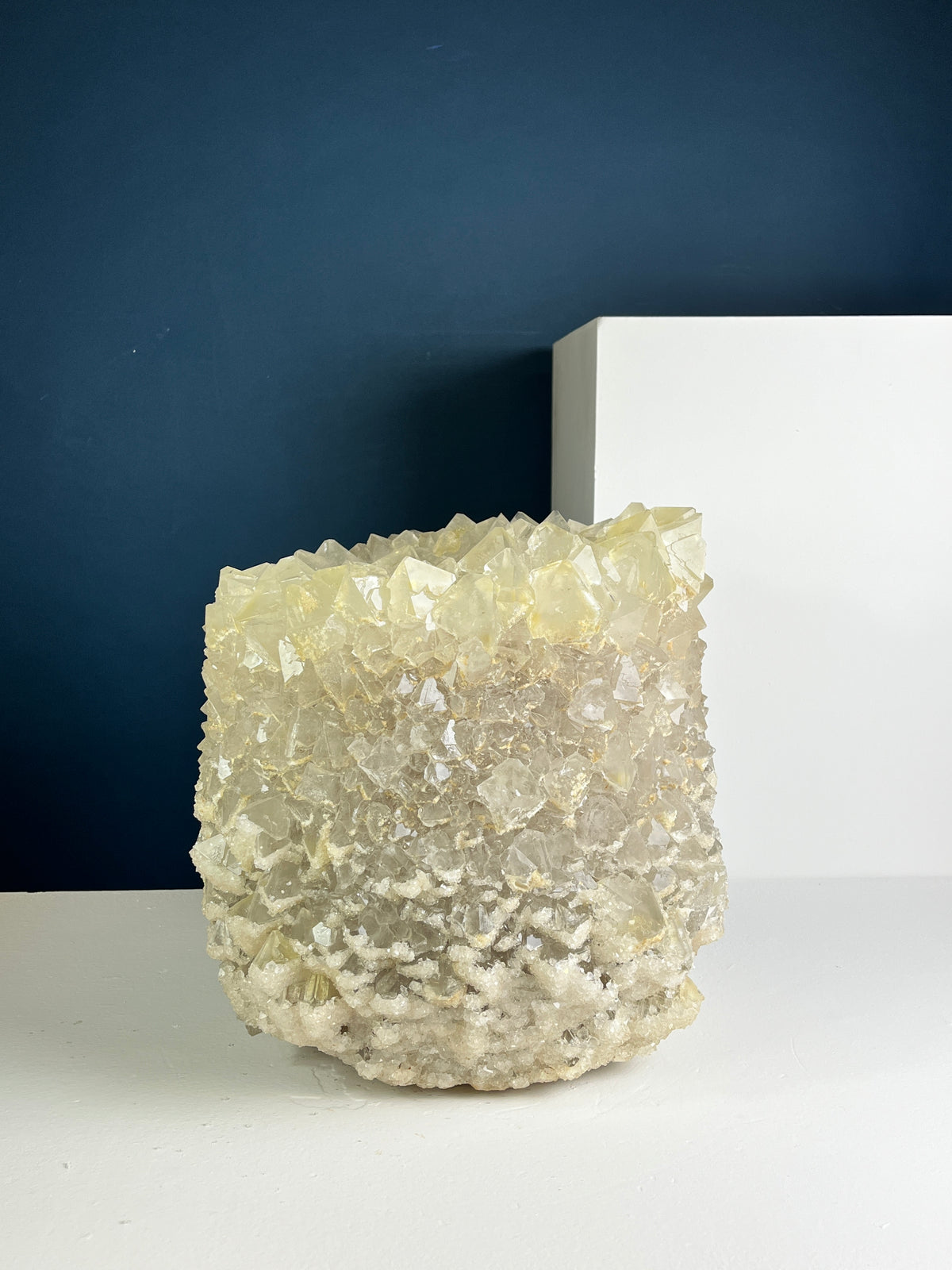 Crystal Vase Large -  Creme
