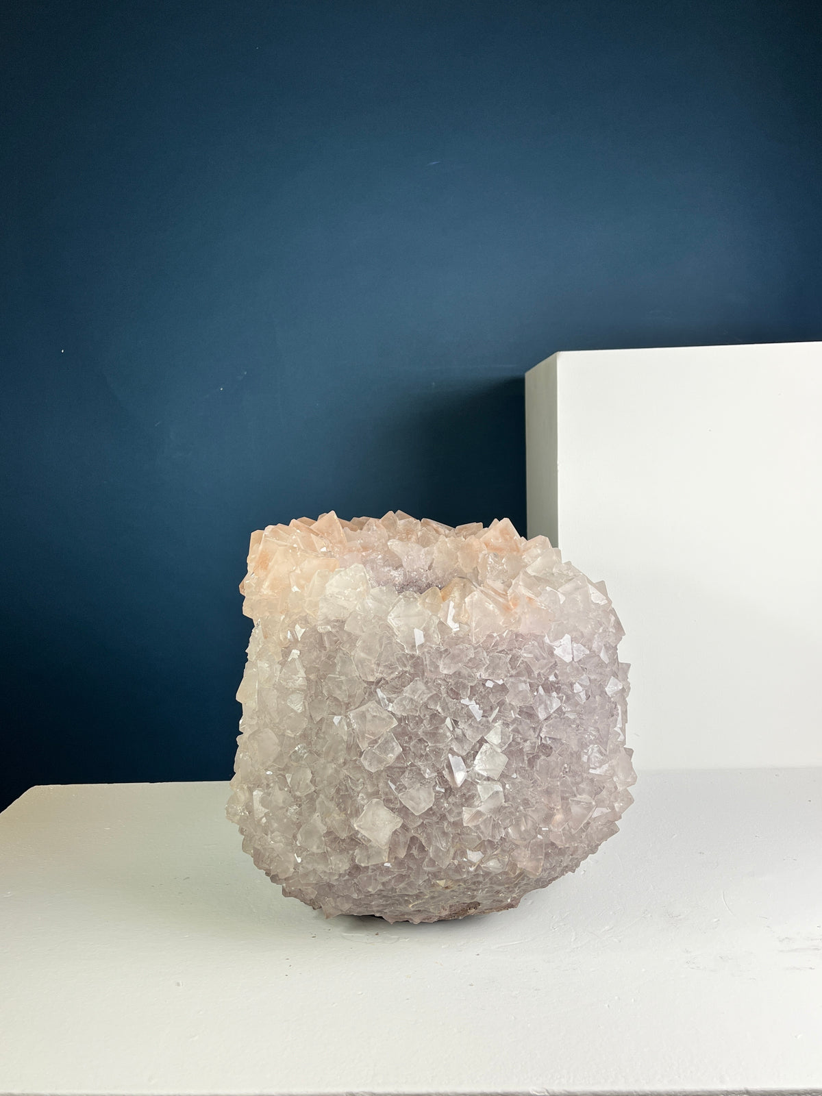 Crystal Vase Large -  Muted pink