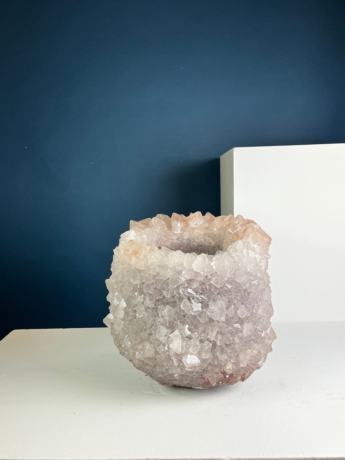 Crystal Vase Large -  Muted pink