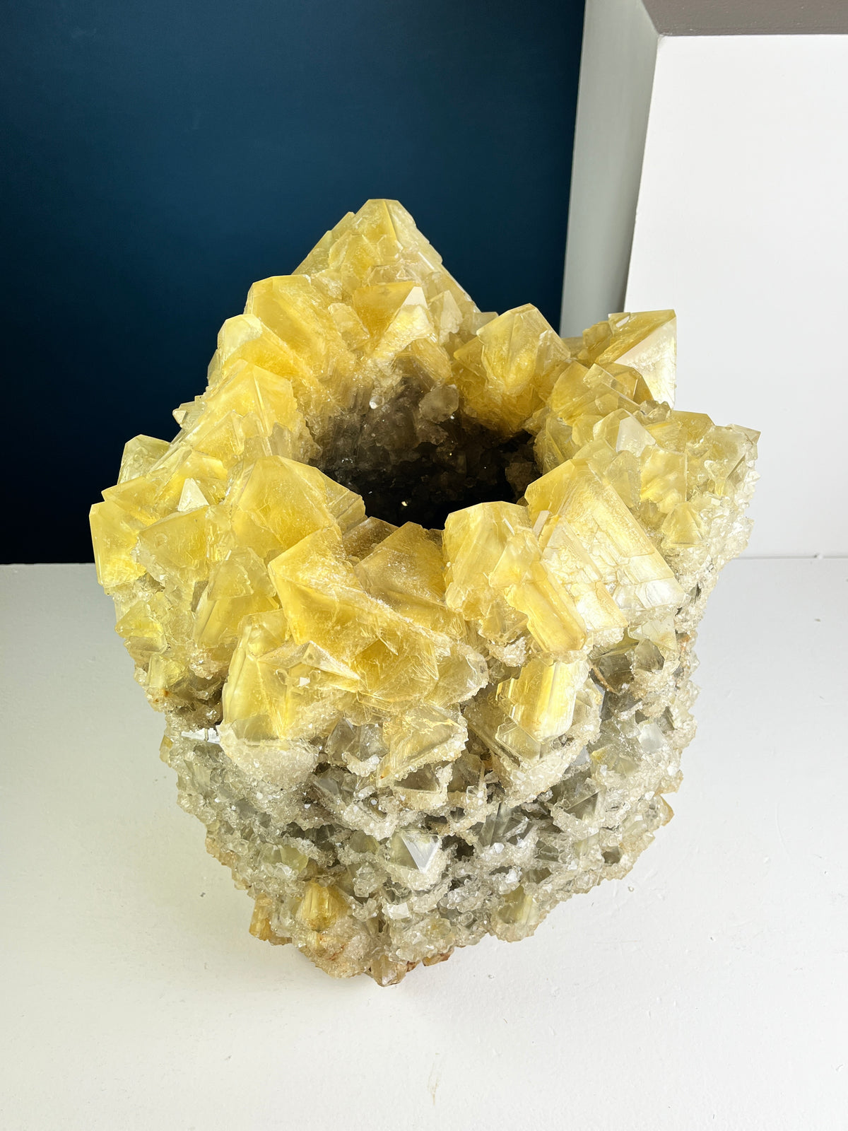 Crystal Vase Large - Amber