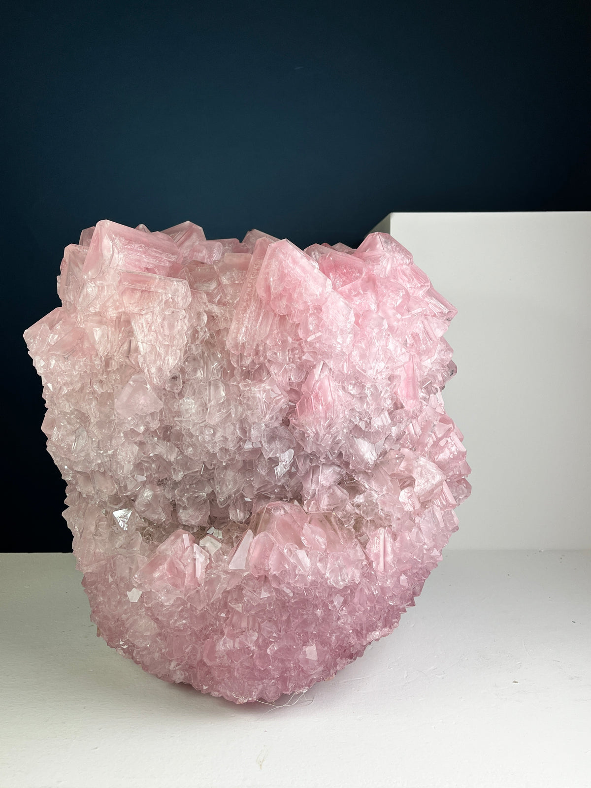 Crystal Vase Large - Baby pink