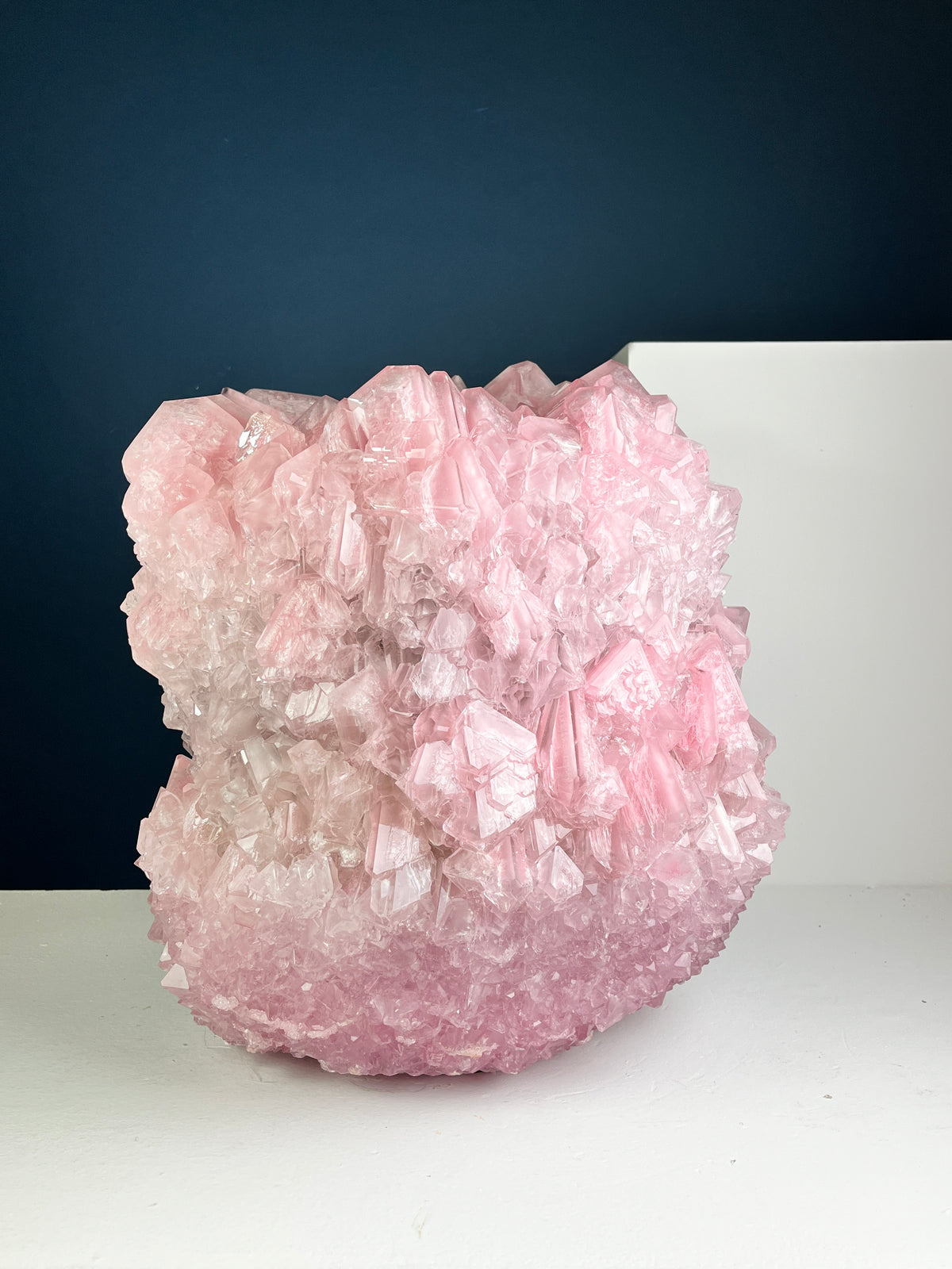 Crystal Vase Large - Baby pink