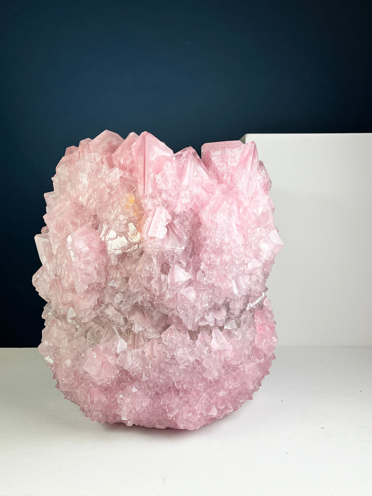 Crystal Vase Large - Baby pink