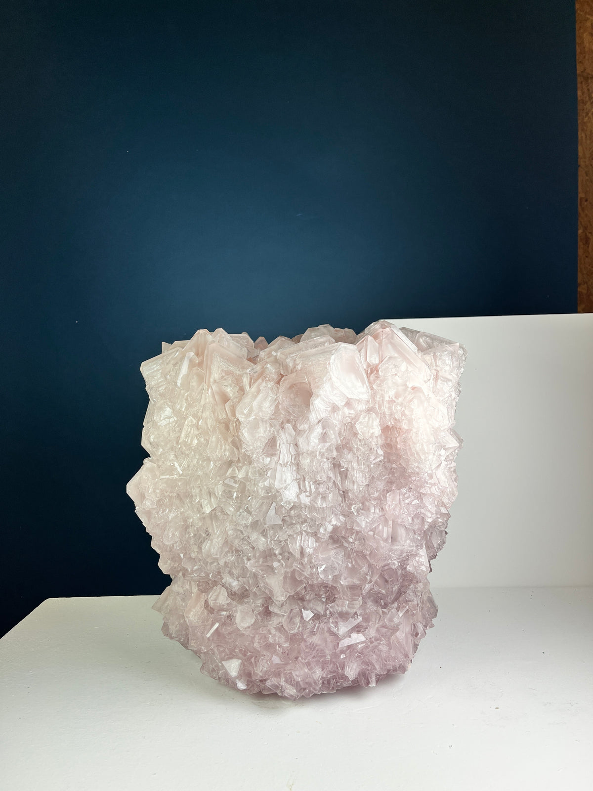 Crystal Vase Large - Sakura pink