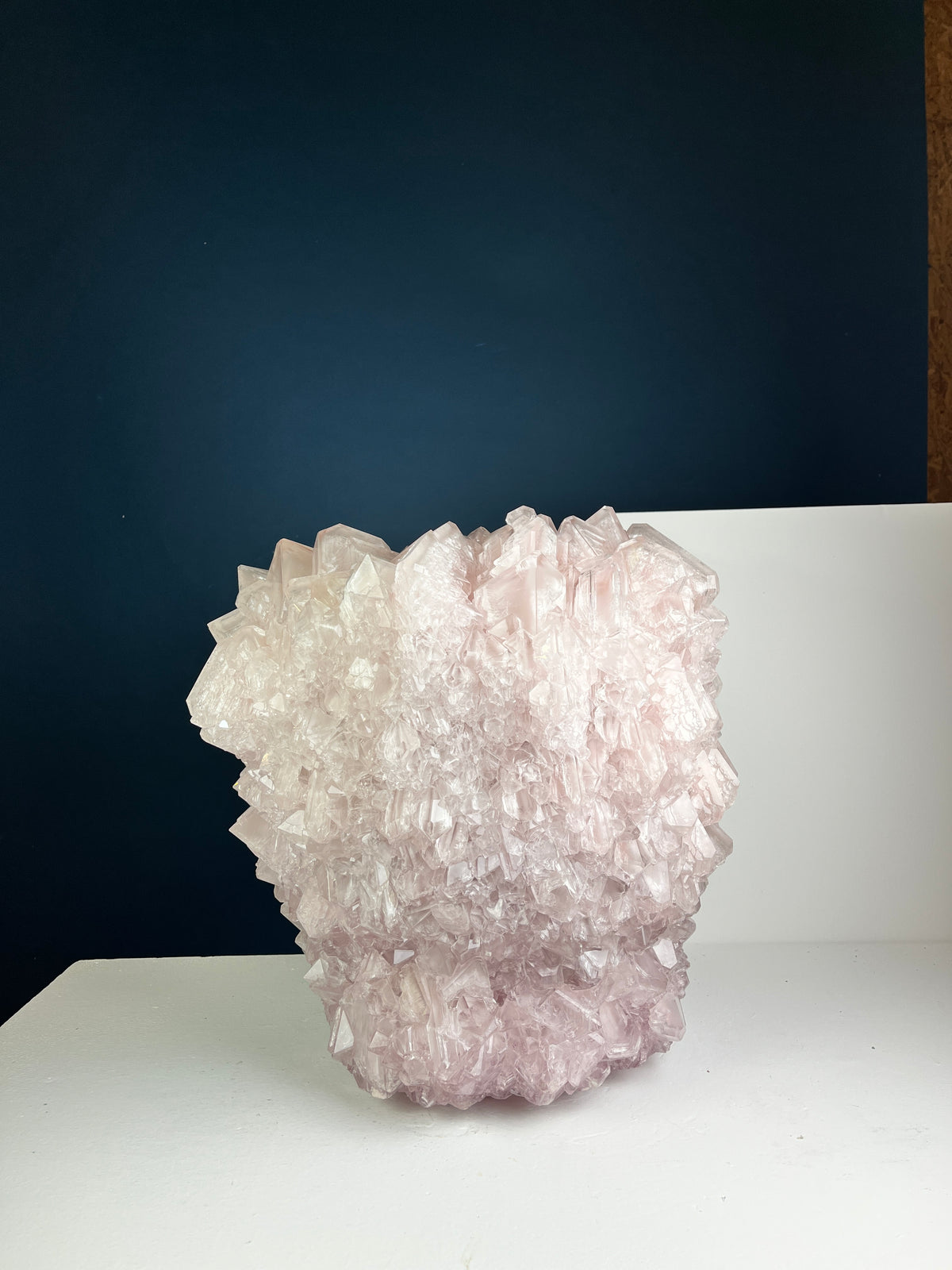 Crystal Vase Large - Sakura pink