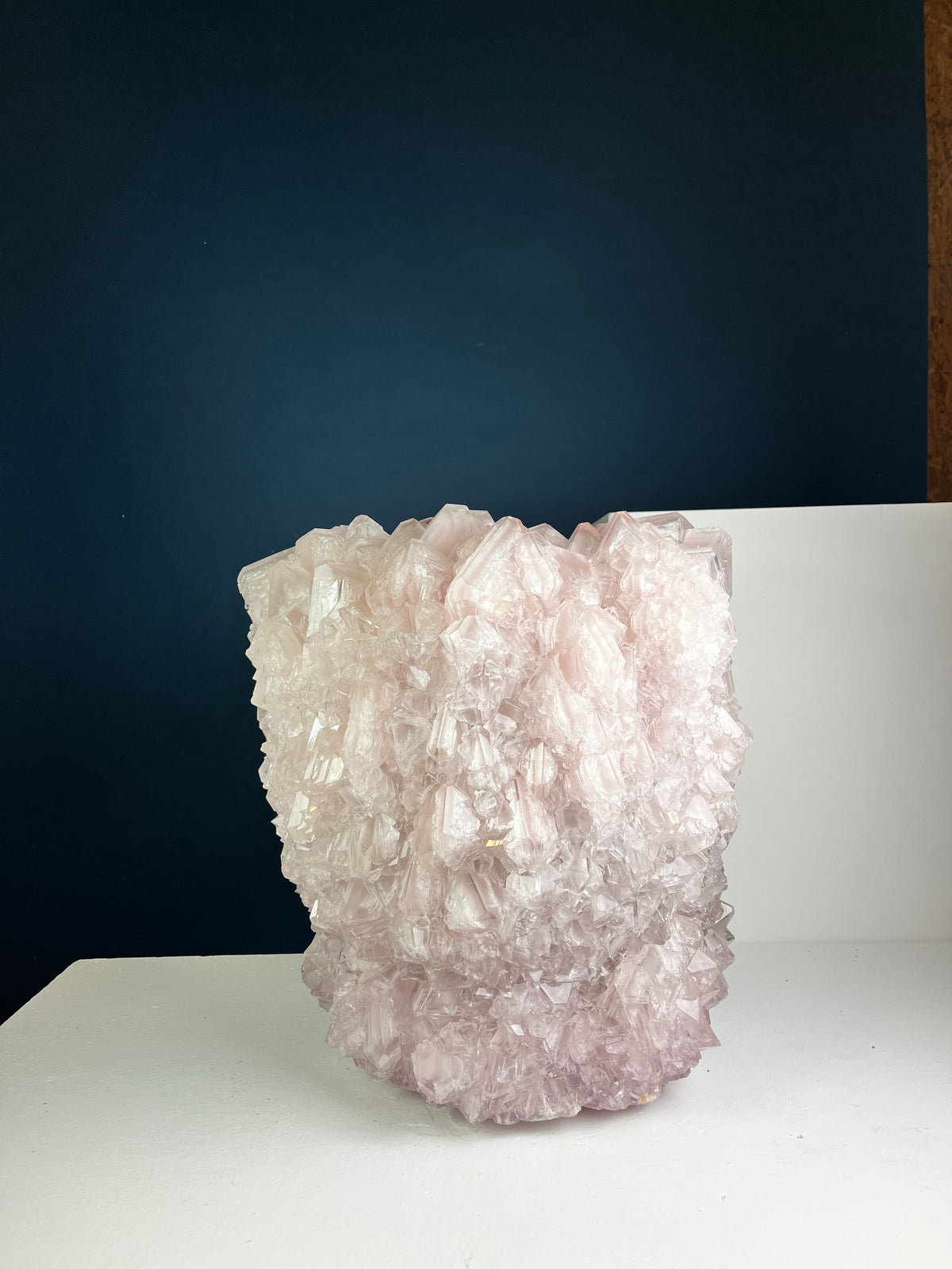 Crystal Vase Large - Sakura pink