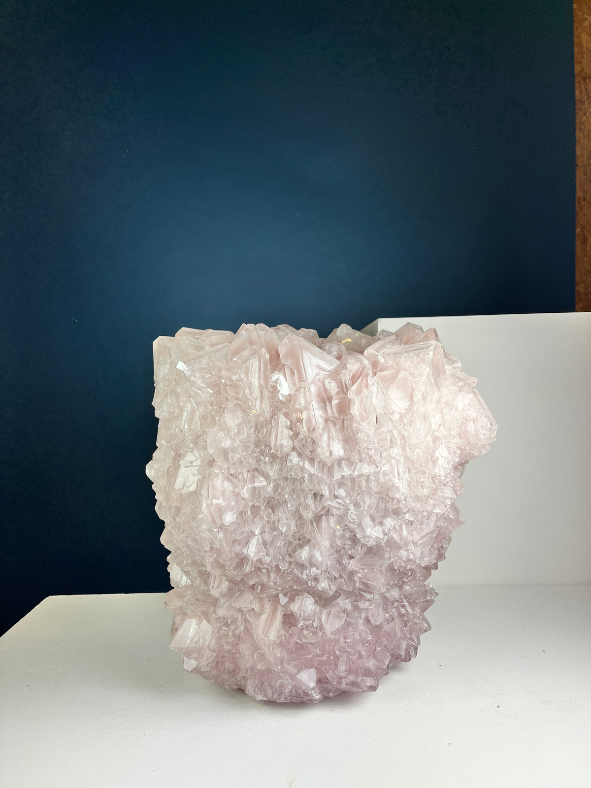 Crystal Vase Large - Sakura pink