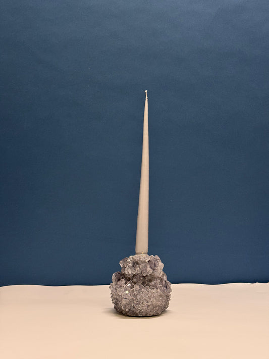 Candlestick Holder - Grey