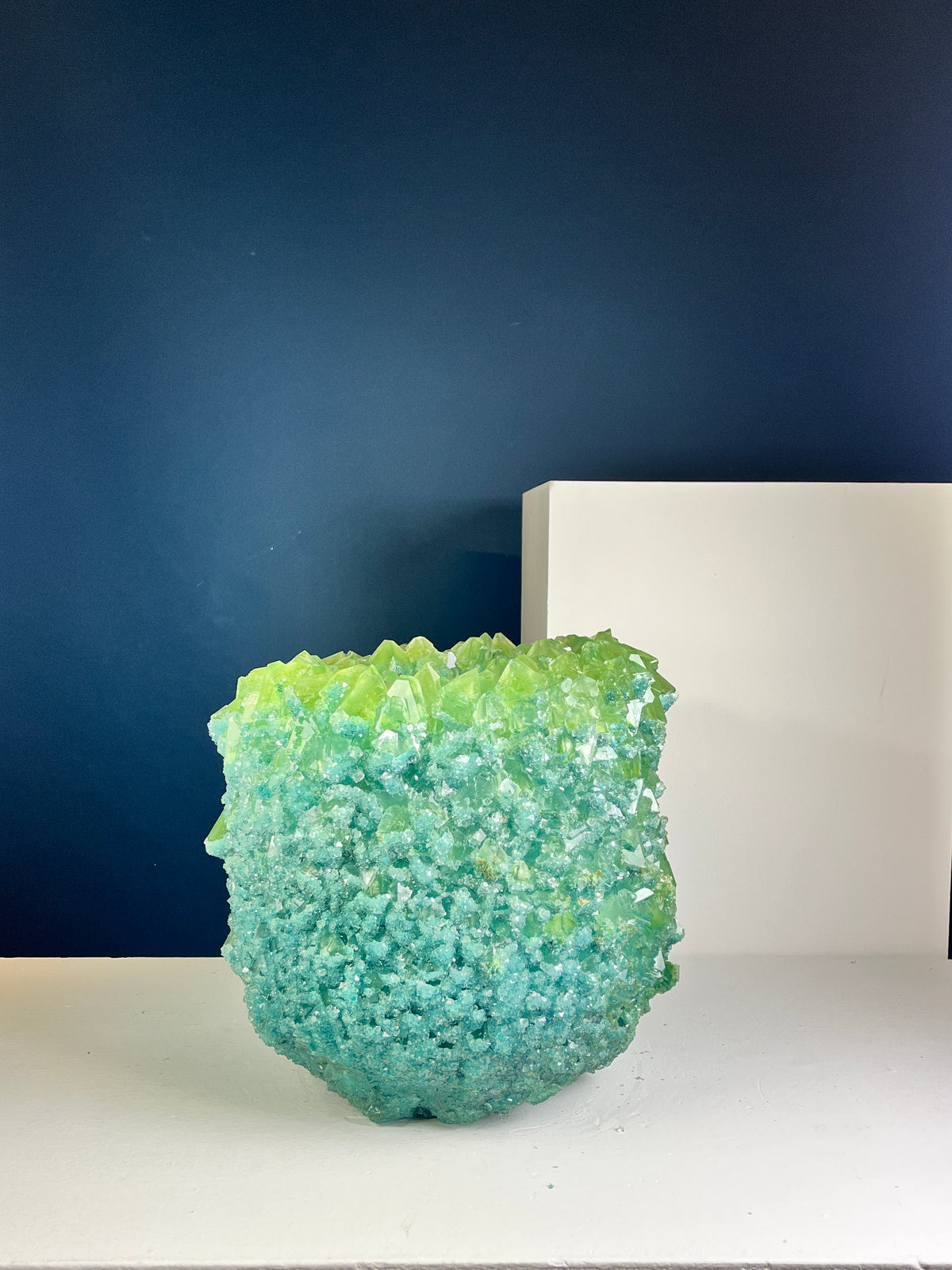Crystal Vase Large - Viridian