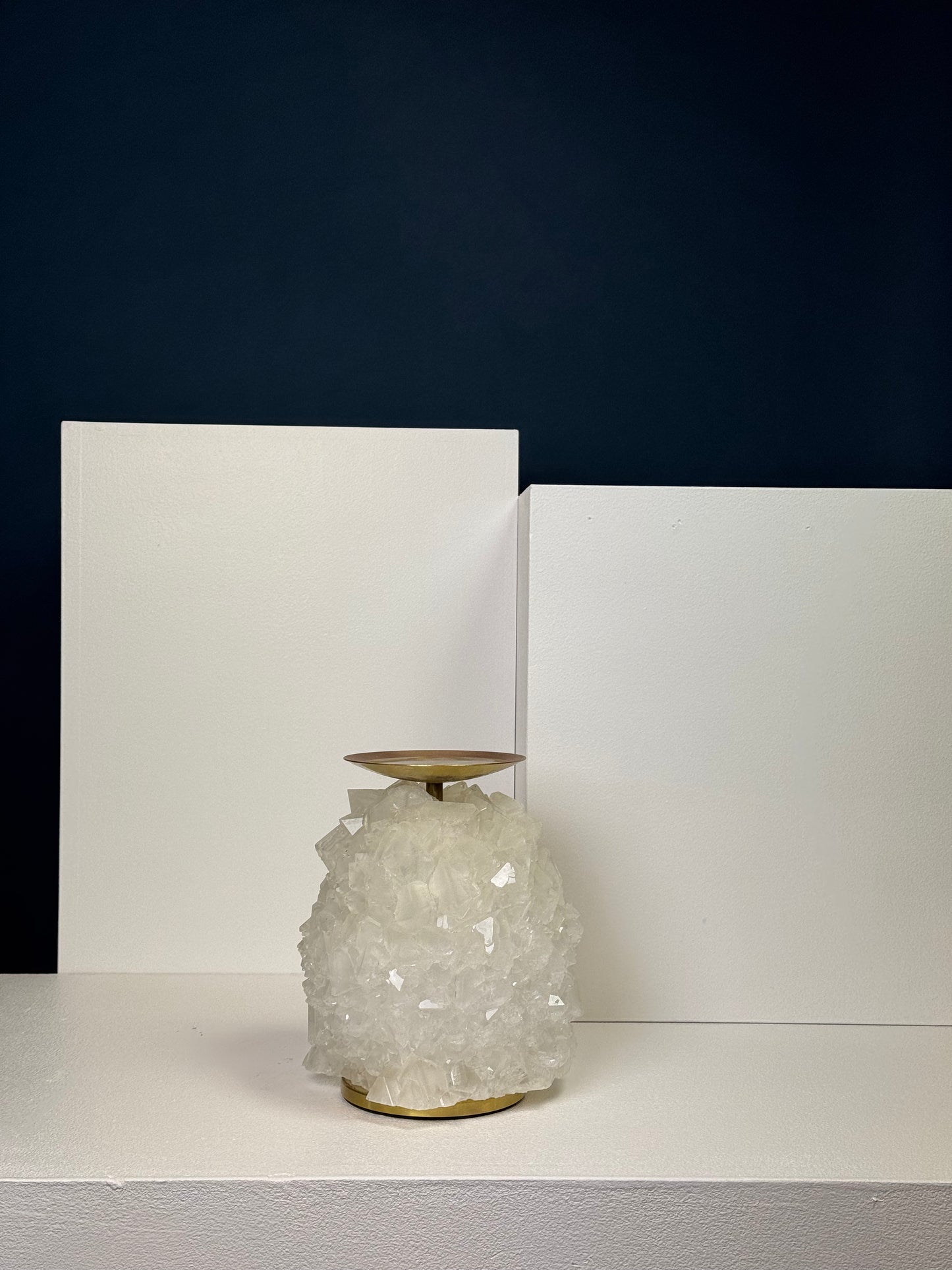 Pillar Candle Holder - White
