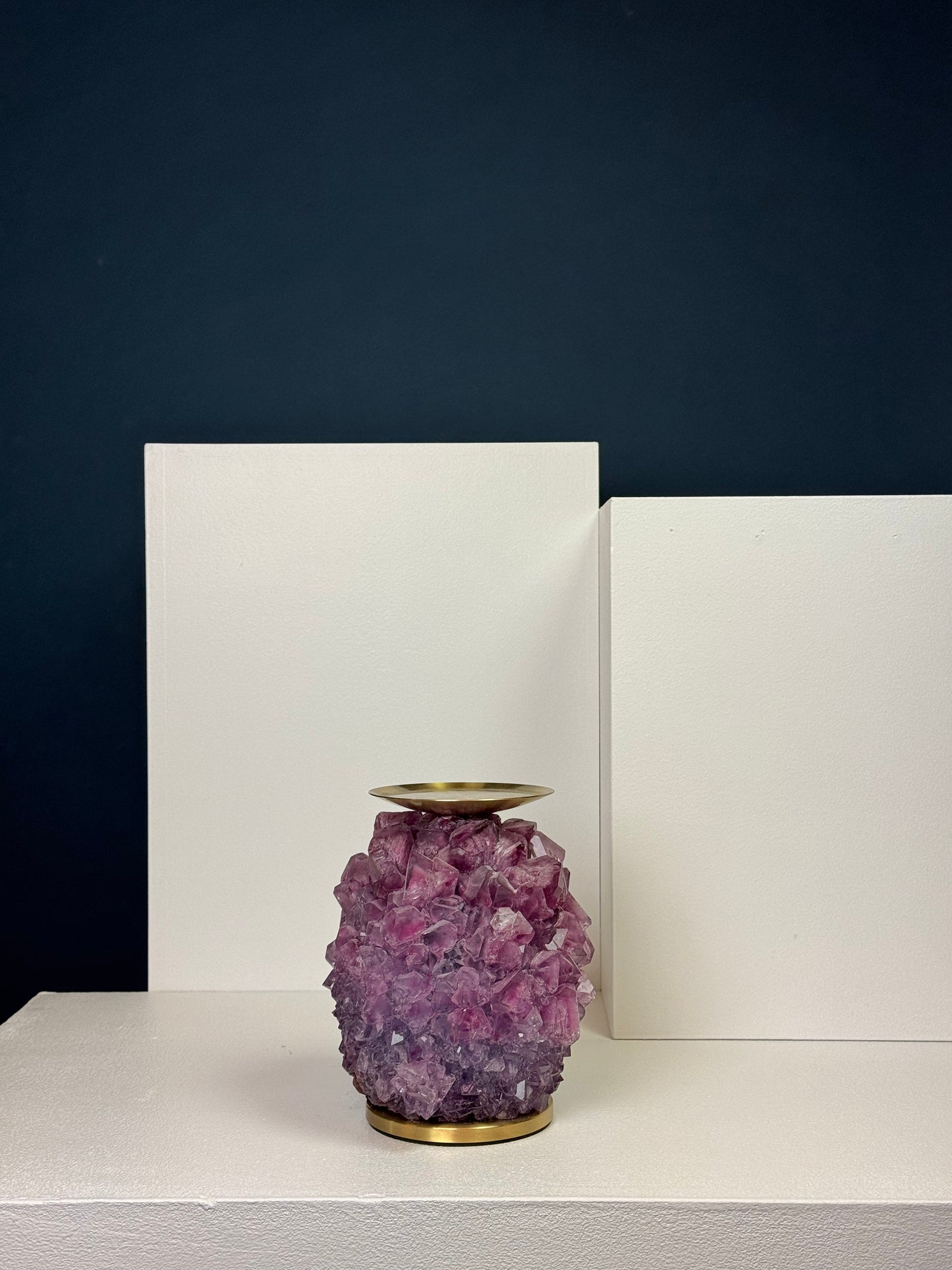 Pillar Candle Holder - Amethist