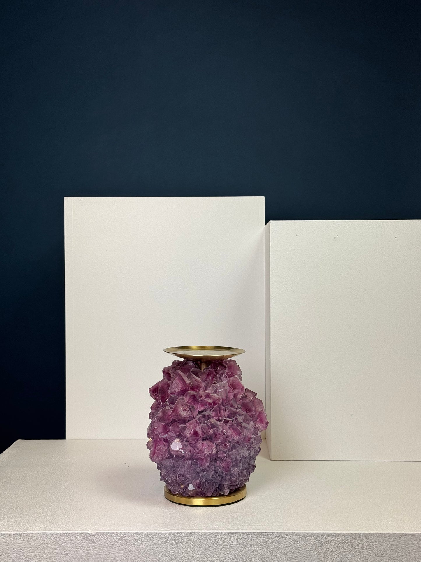 Pillar Candle Holder - Amethist