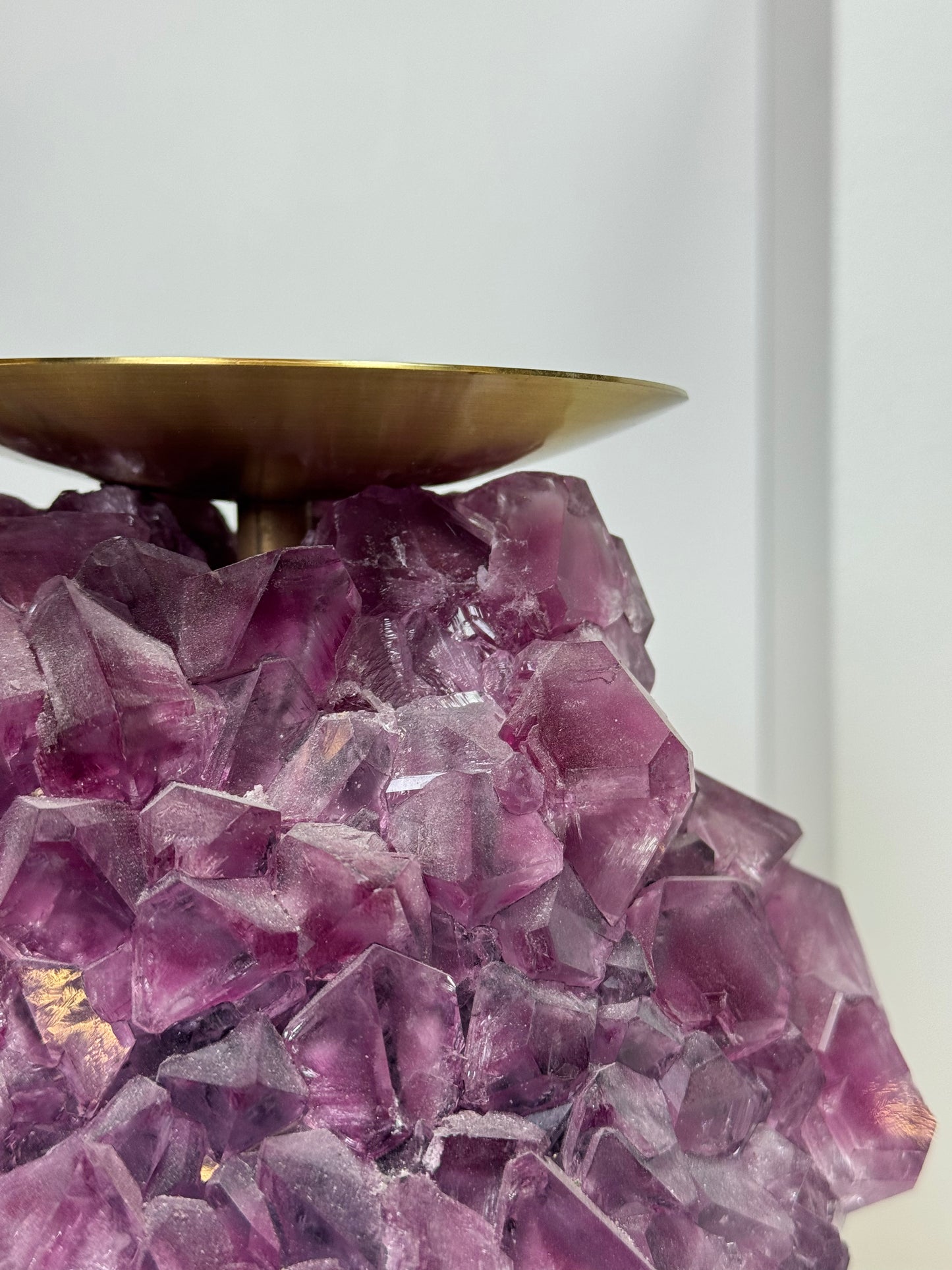 Pillar Candle Holder - Amethist