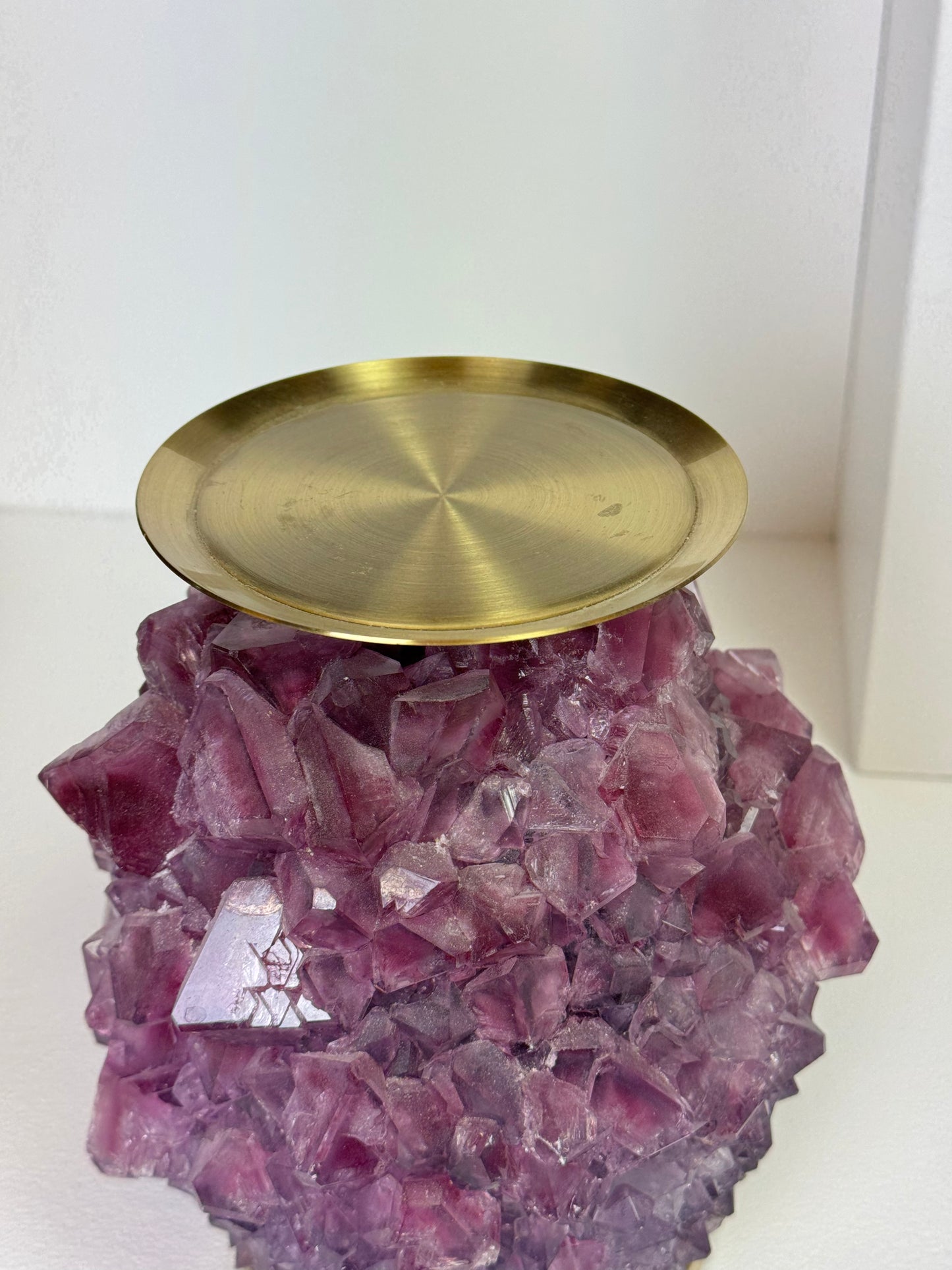 Pillar Candle Holder - Amethist