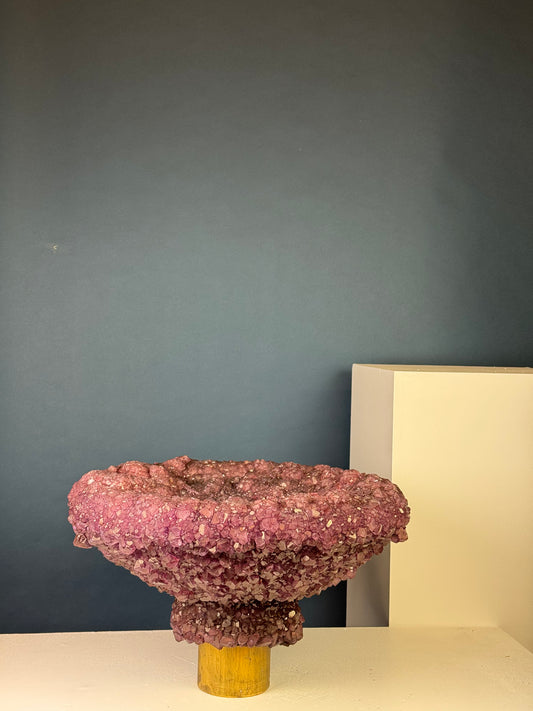 Crystal Bowl Large Eggplant