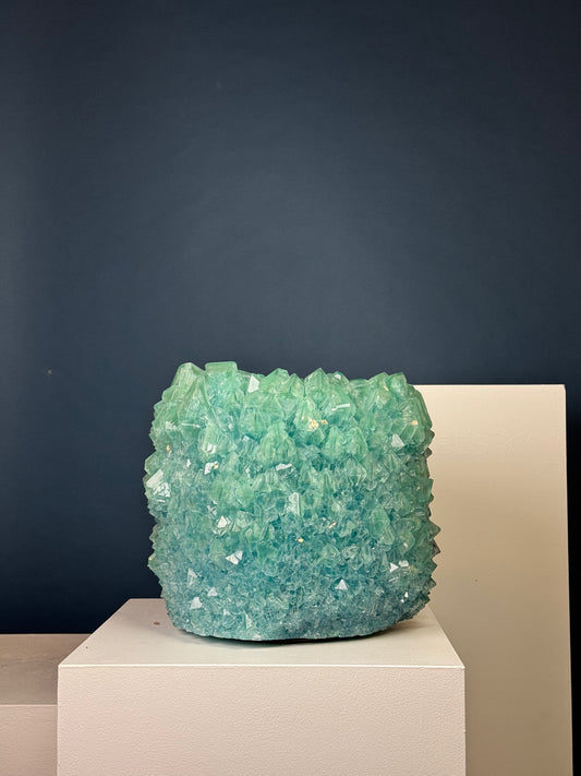 Crystal Vase Large - Celadon