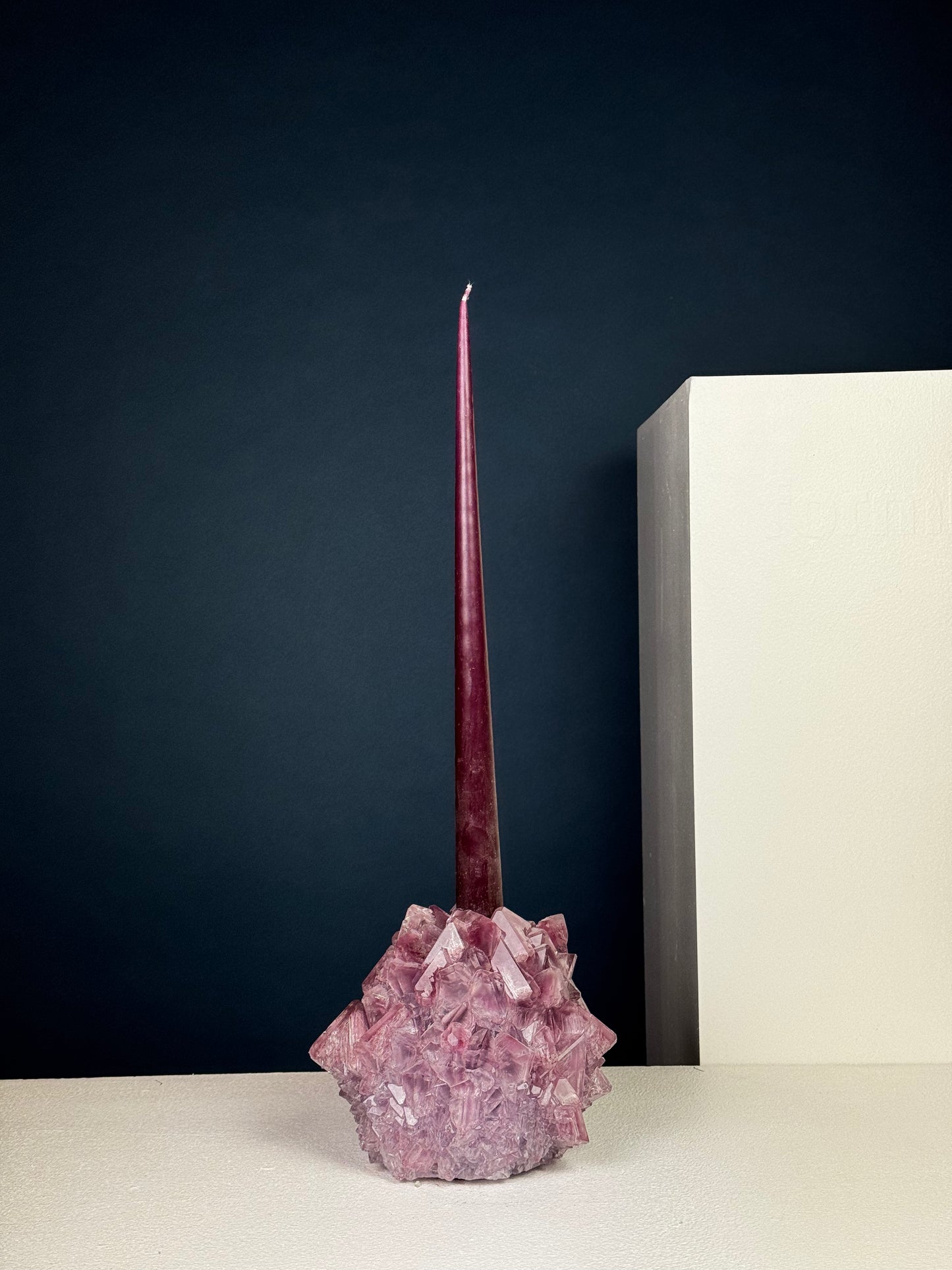Candlestick Holder - Purple Burgundy