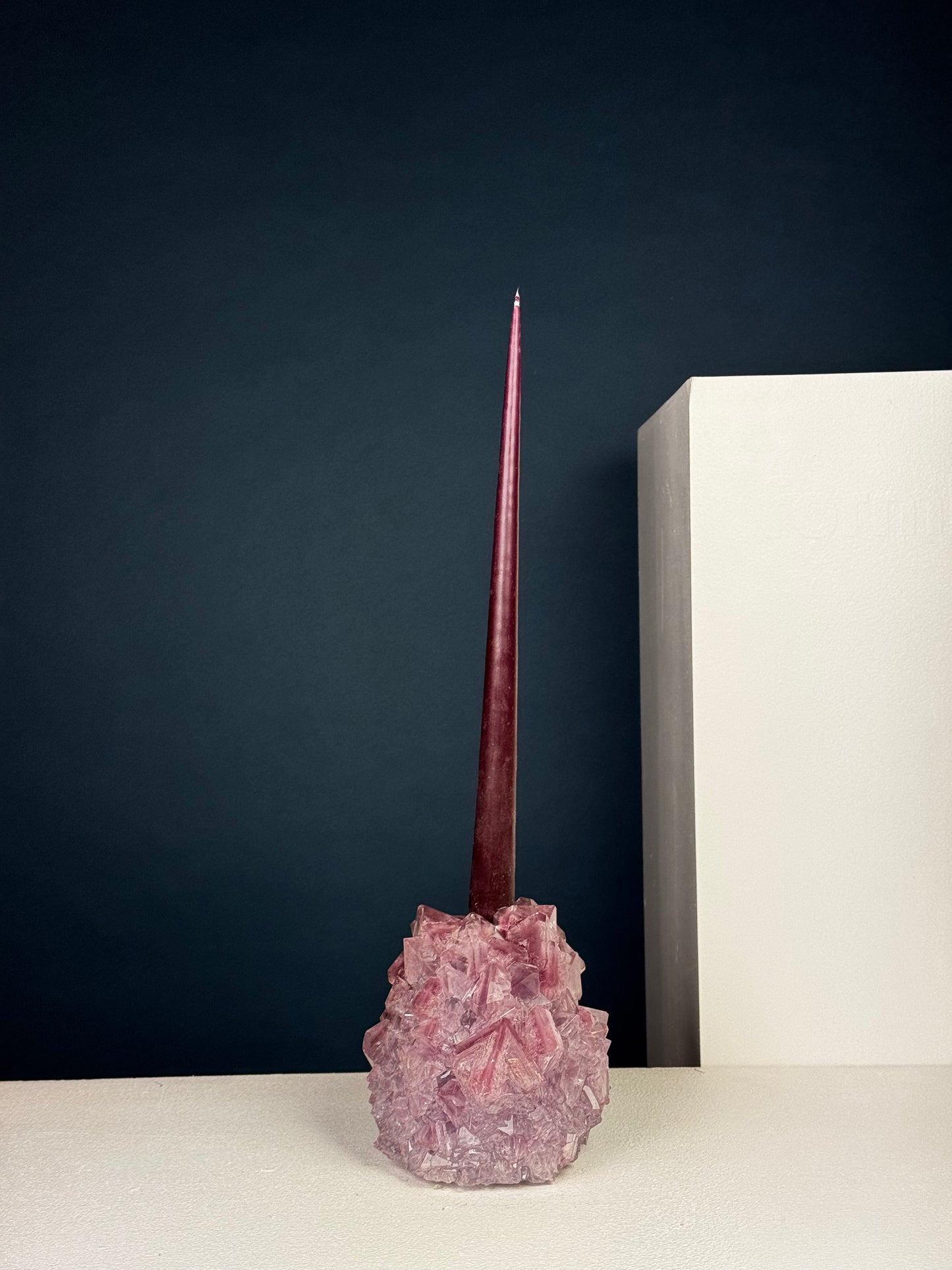 Candlestick Holder - Purple Burgundy