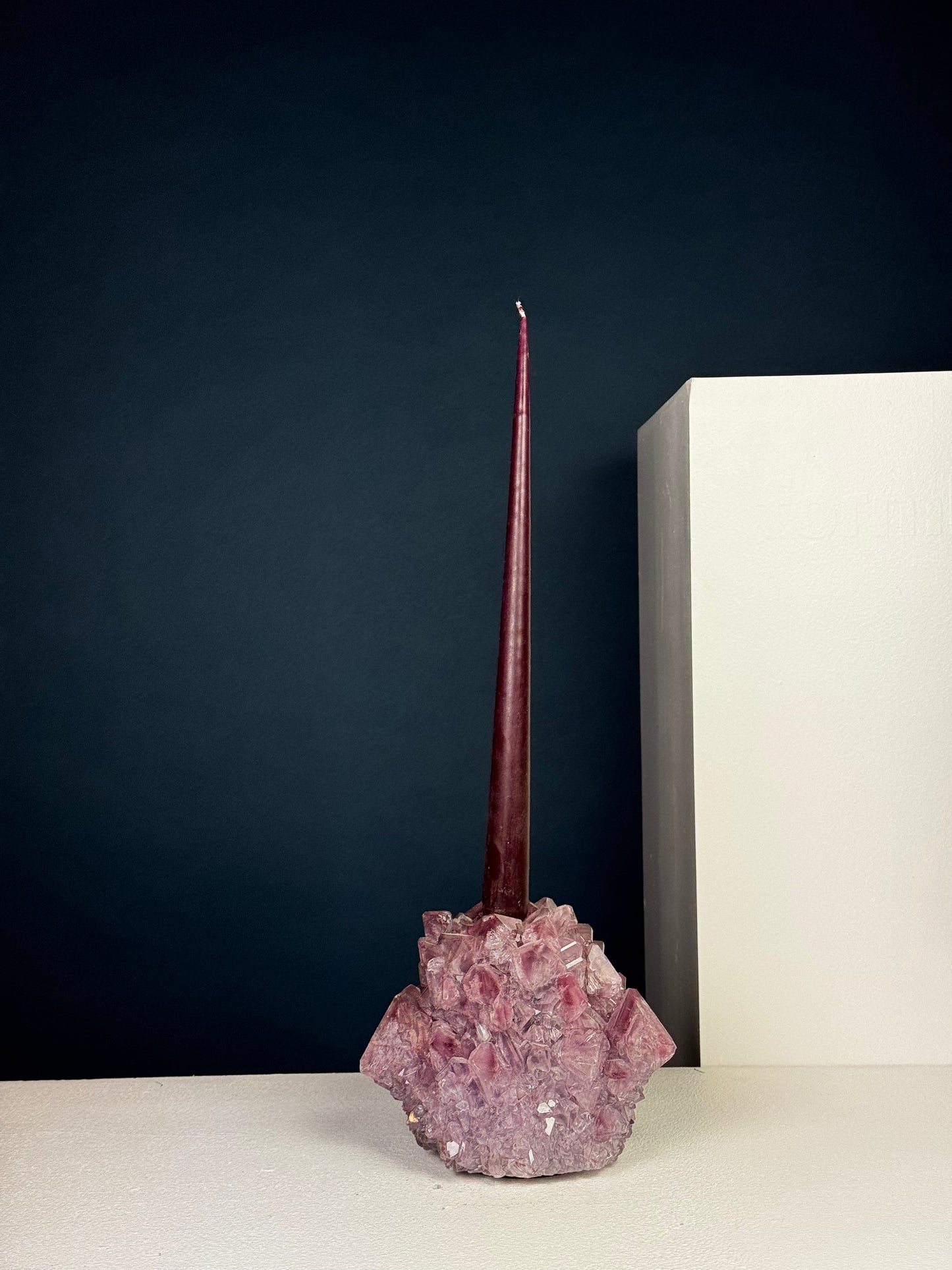 Candlestick Holder - Purple Burgundy