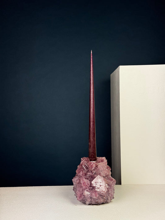 Candlestick Holder - Purple Burgundy