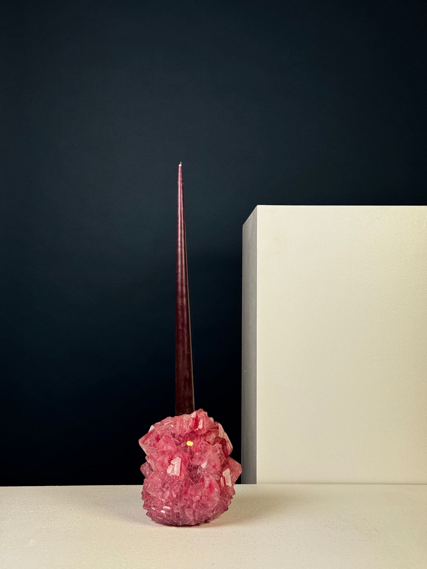 Candlestick Holder - Raspberry
