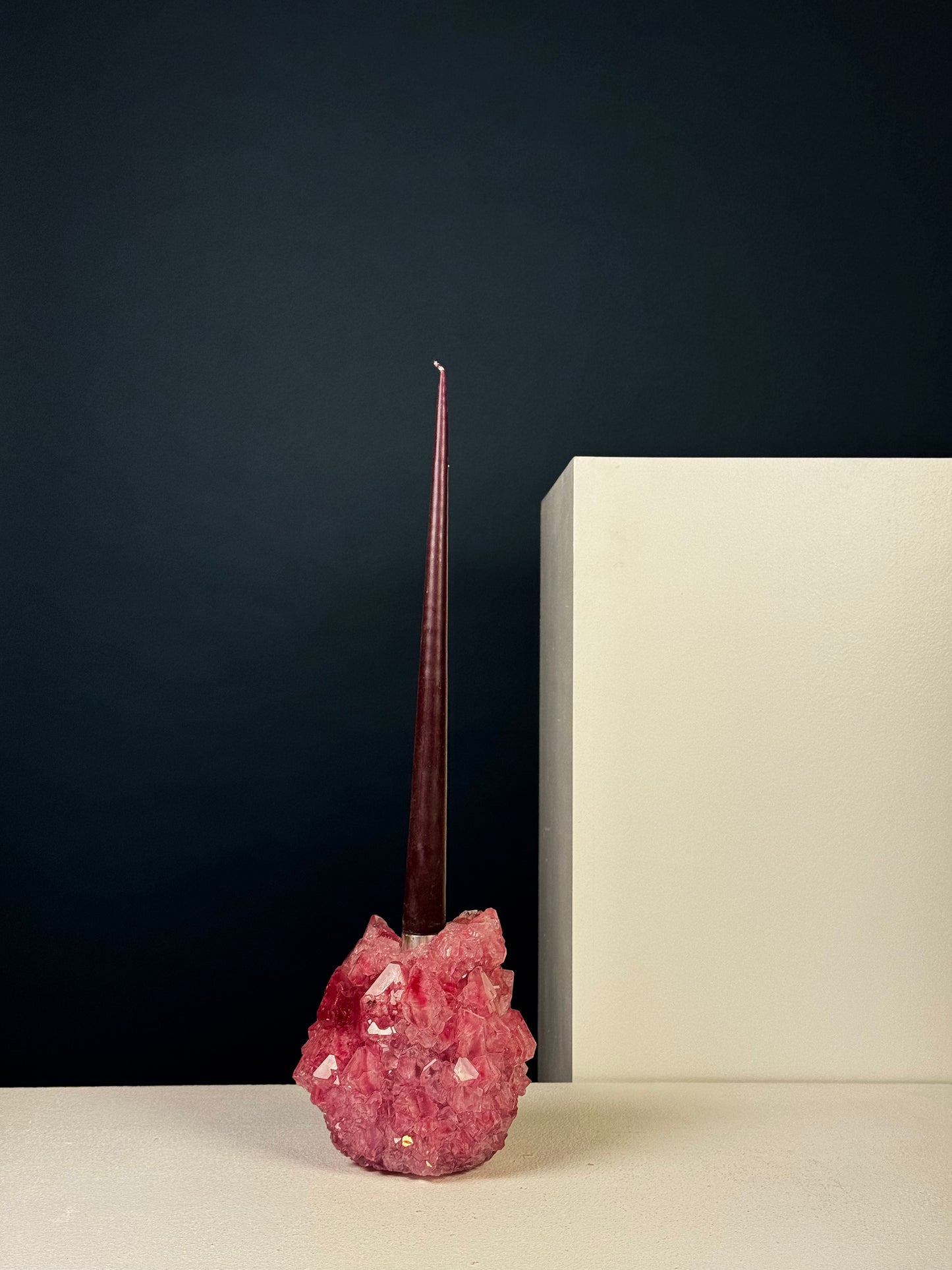 Candlestick Holder - Raspberry