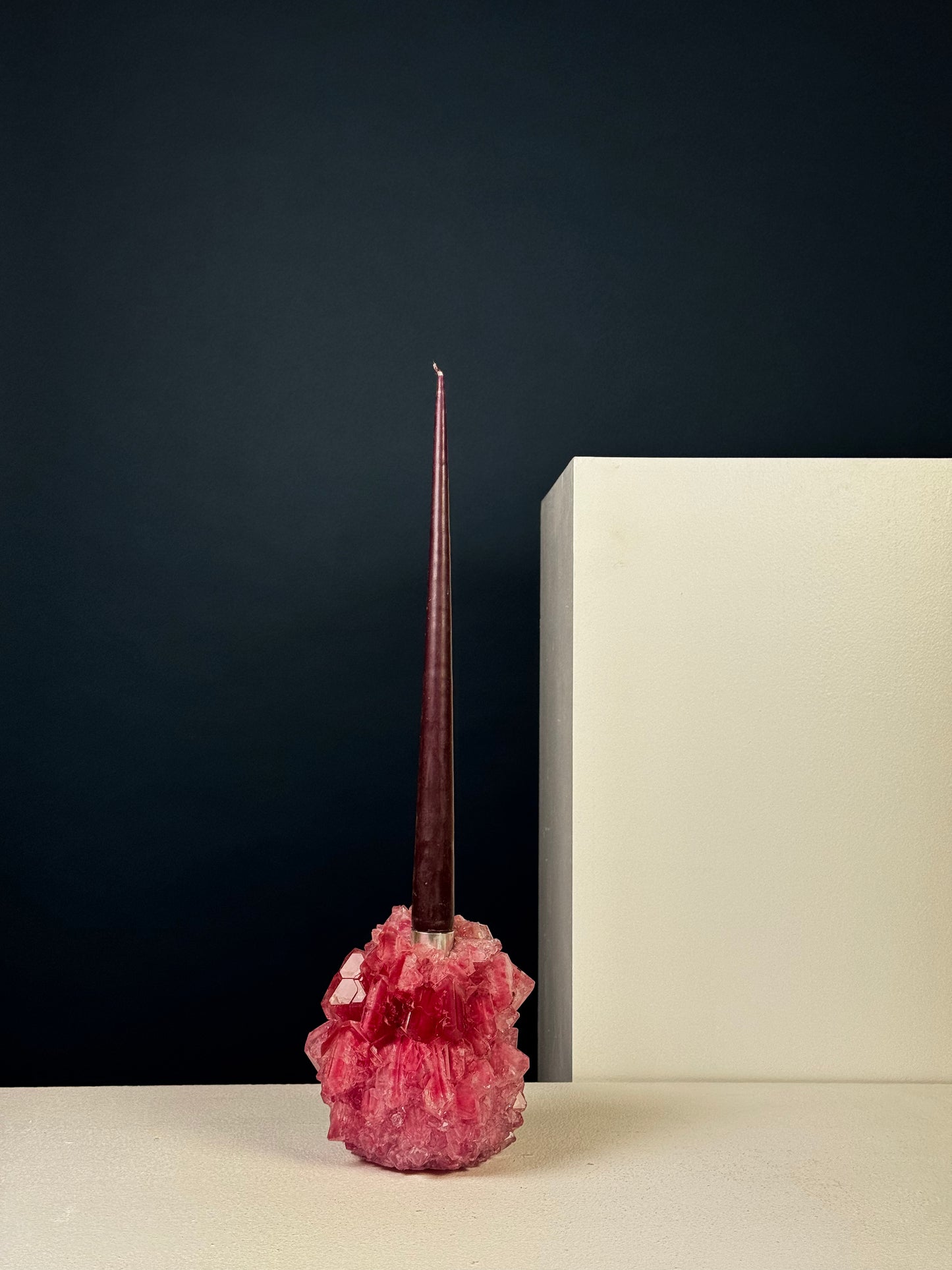 Candlestick Holder - Raspberry