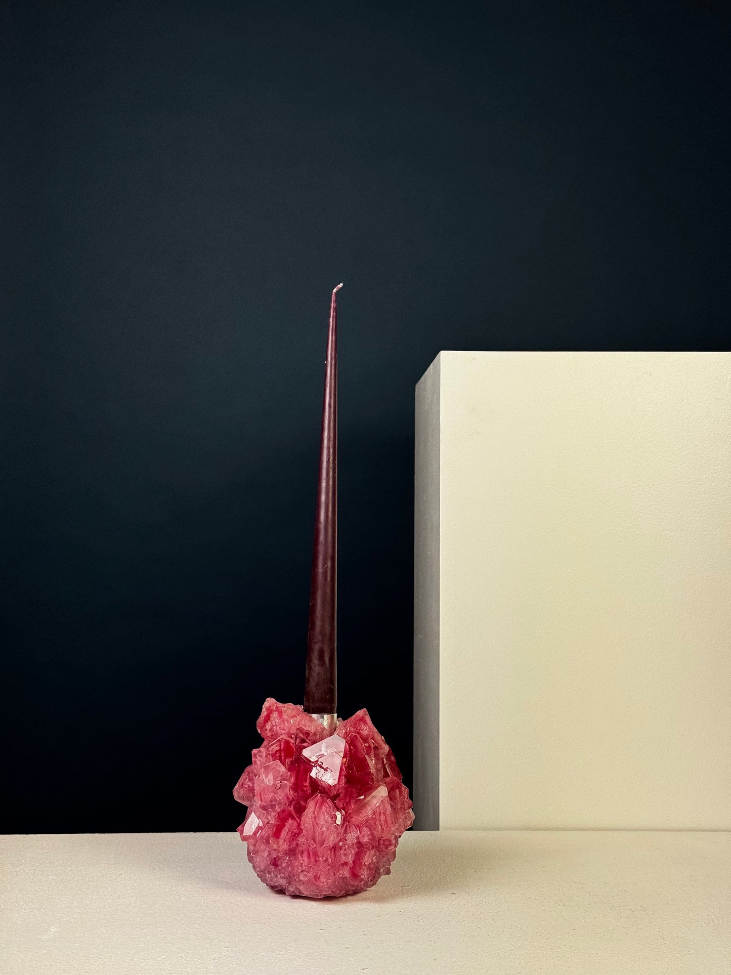 Candlestick Holder - Raspberry