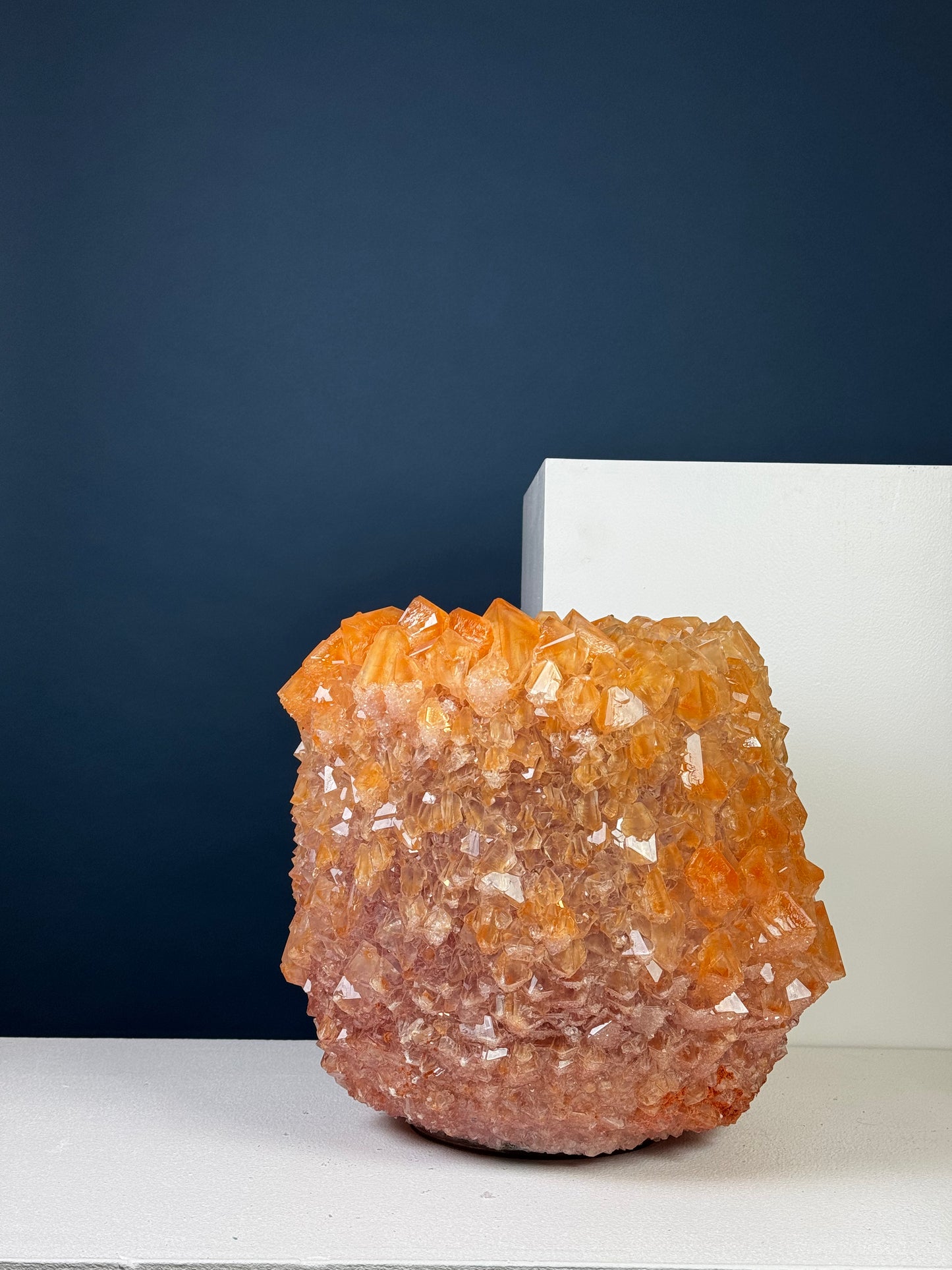Crystal Vase Large - Orange