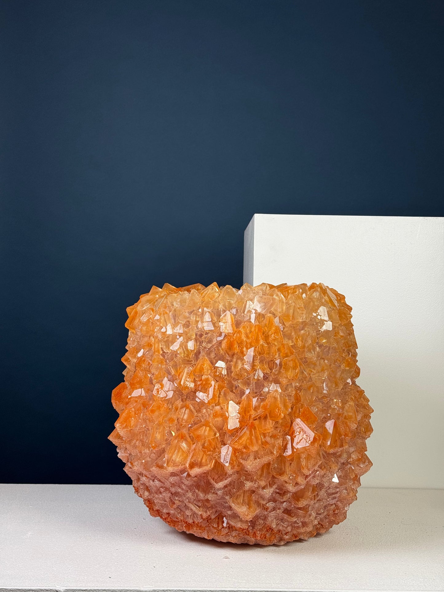 Crystal Vase Large - Orange