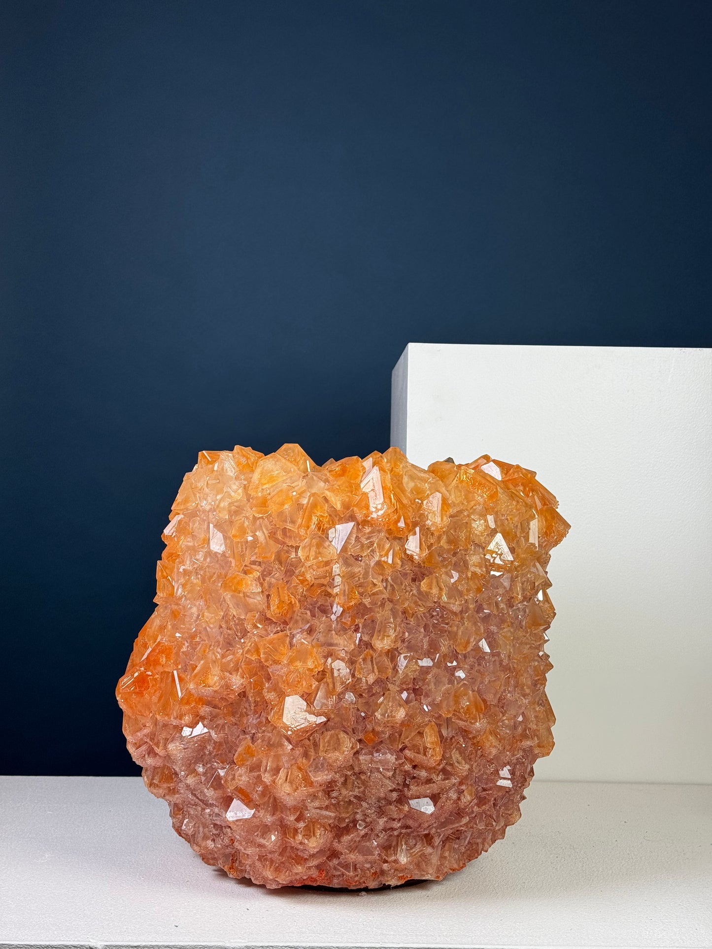 Crystal Vase Large - Orange