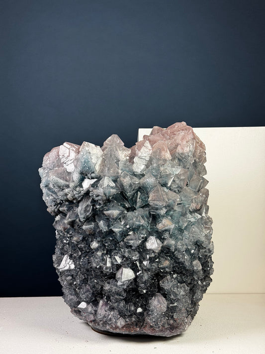 Crystal Vase Large - Eggplant