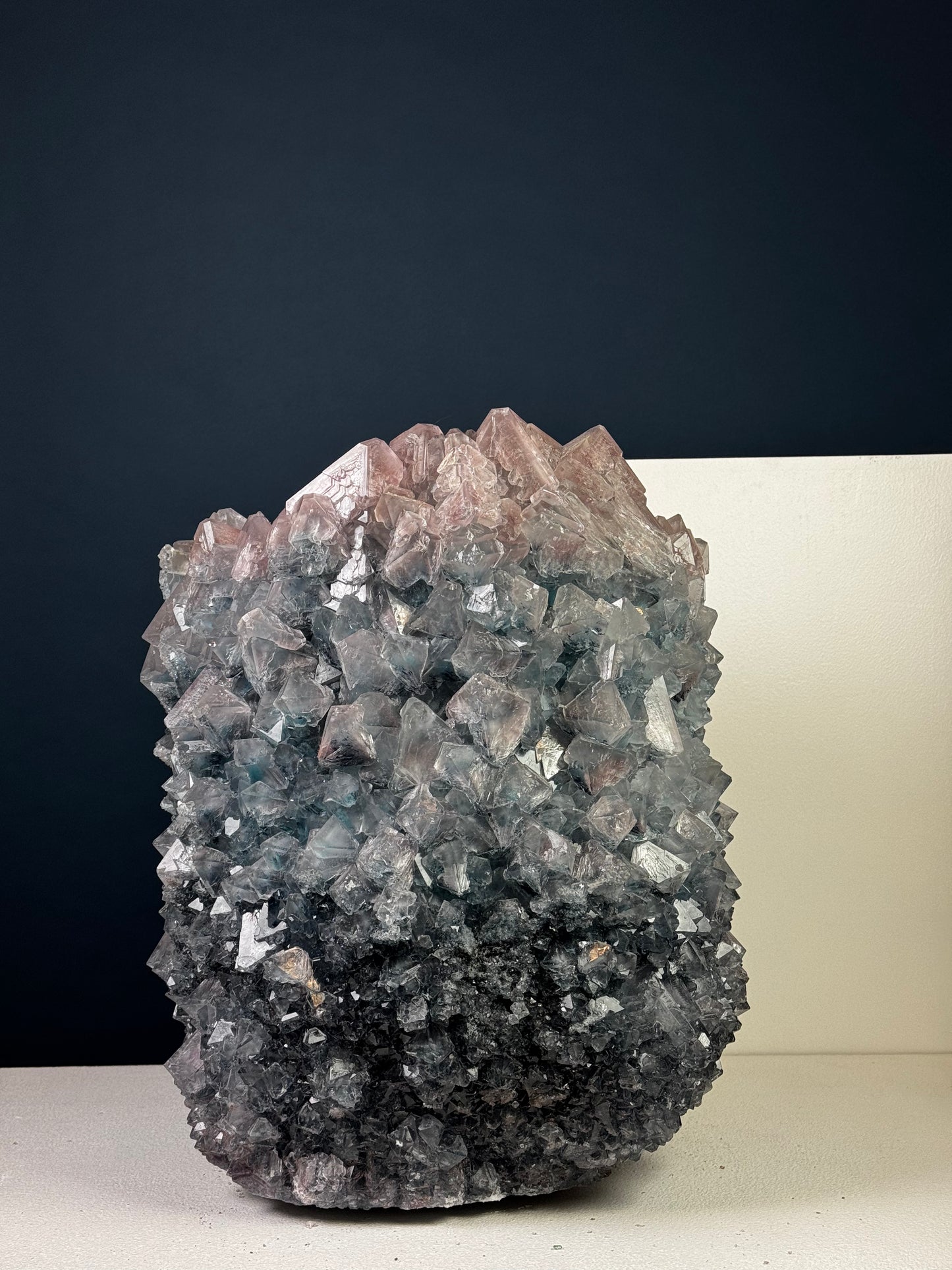 Crystal Vase Large - Eggplant