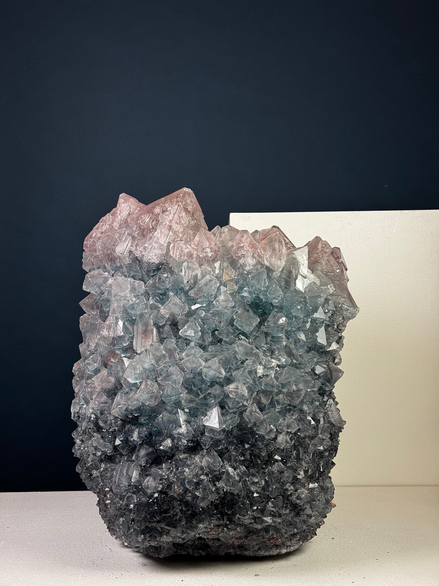 Crystal Vase Large - Eggplant