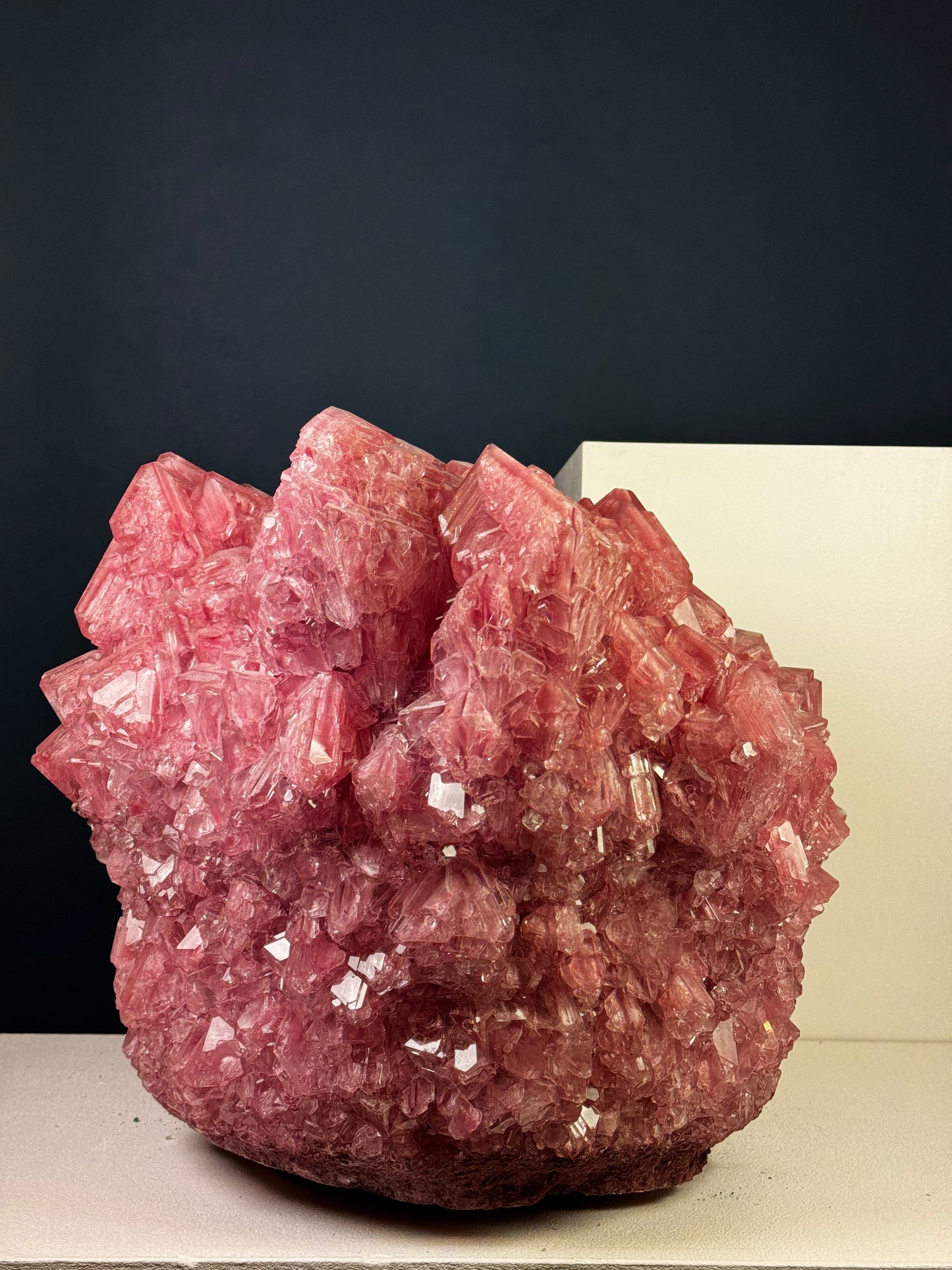 Crystal Vase Large - Rose