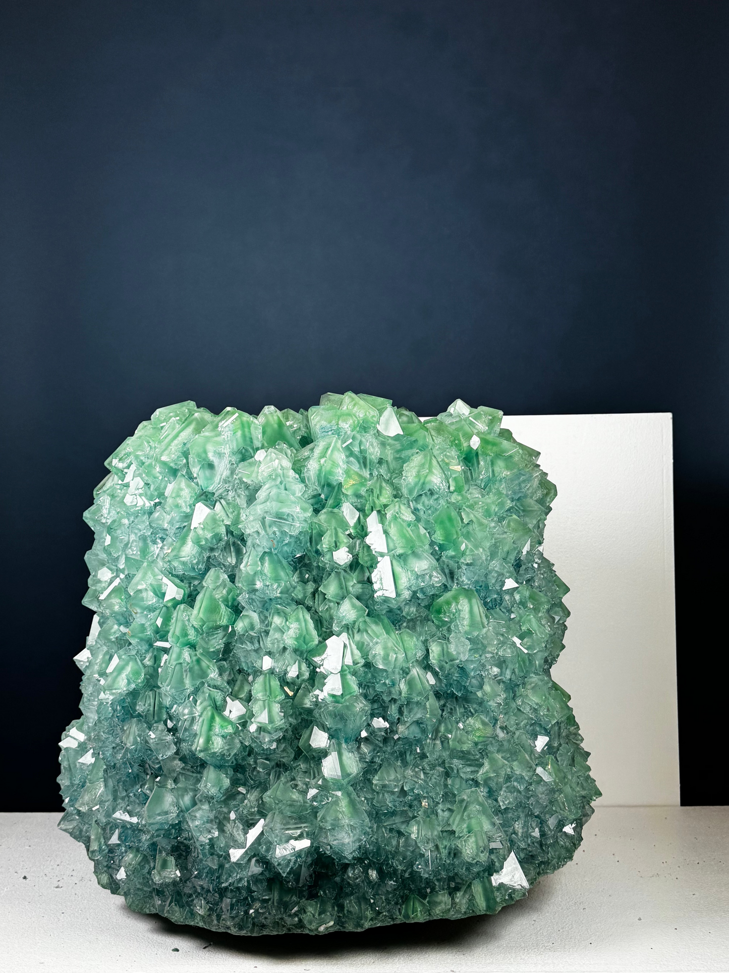 Crystal Vase Large - Celadon