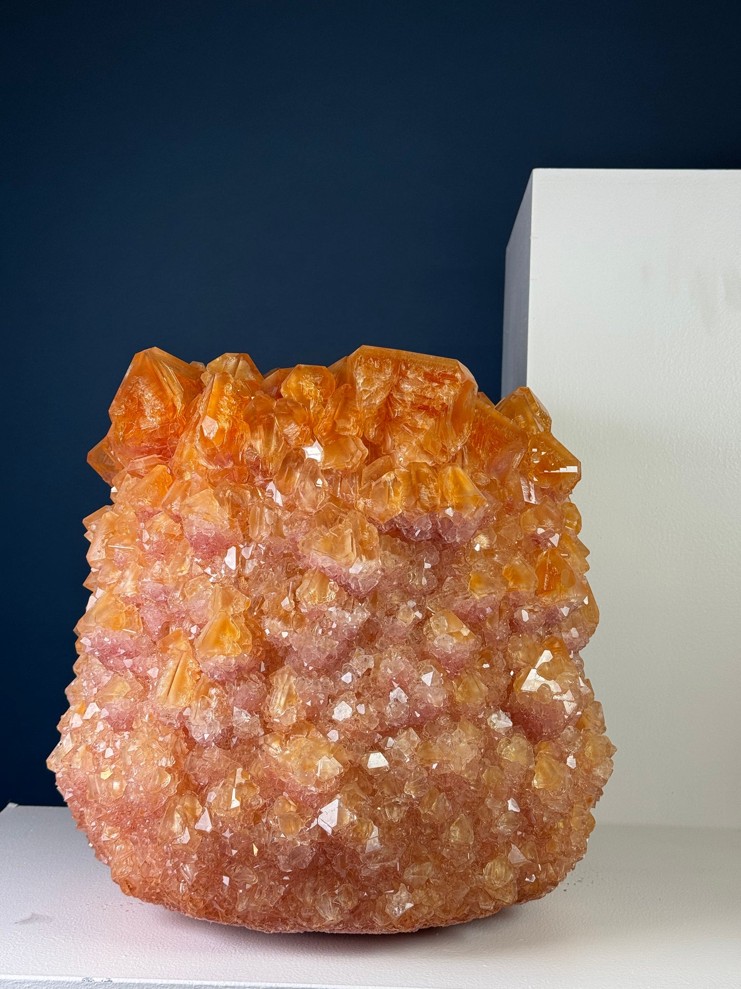 Crystal Vase Large - Orange